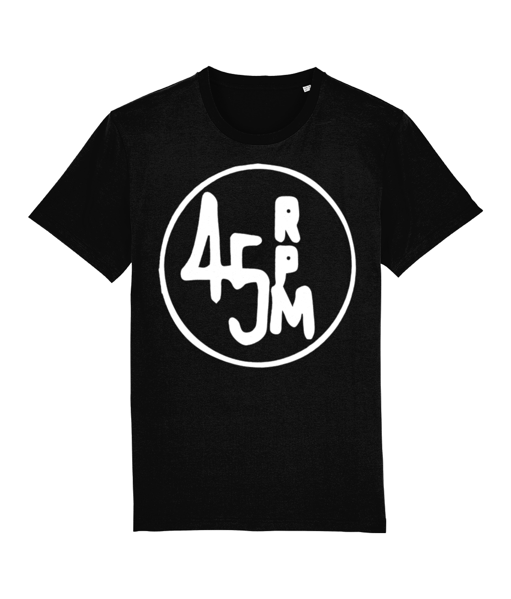 bloodsweatandtees | 45 RPM Selectors Choice Organic t-shirt WHITE/ Black