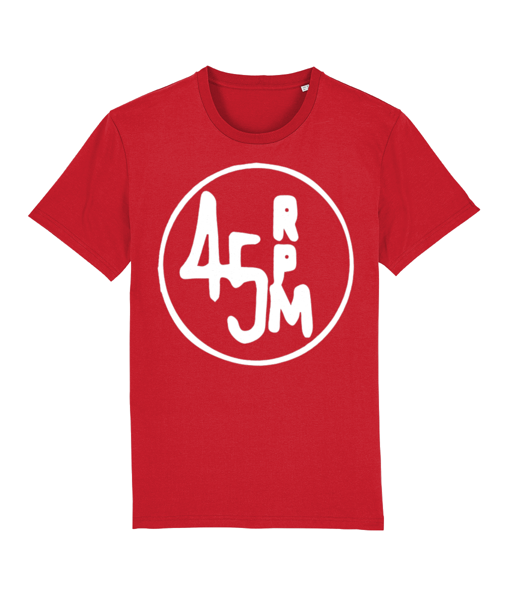 bloodsweatandtees | 45 RPM Selectors Choice Organic t-shirt WHITE/ Red