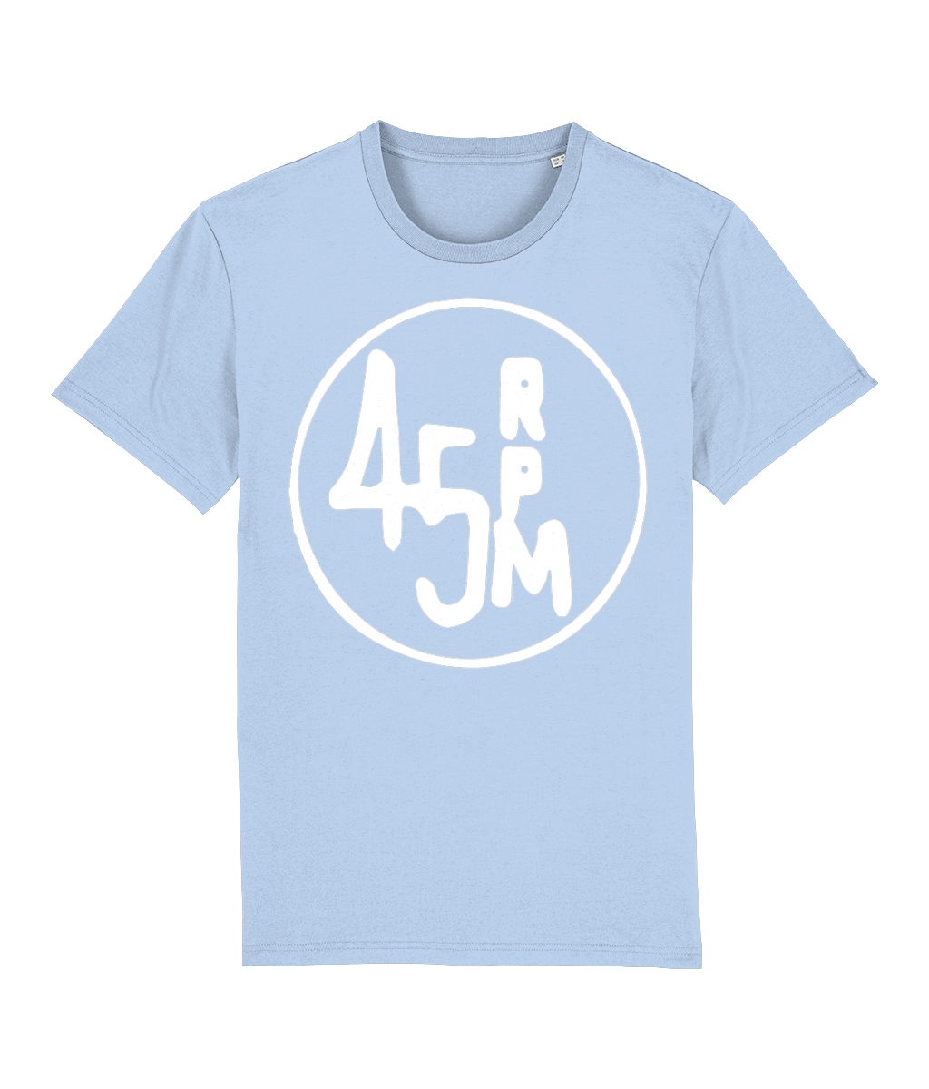 bloodsweatandtees | 45 RPM Selectors Choice Organic t-shirt WHITE/ Blue_Soul