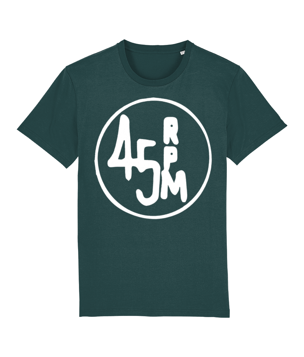 bloodsweatandtees | 45 RPM Selectors Choice Organic t-shirt WHITE/ Green_Glaze