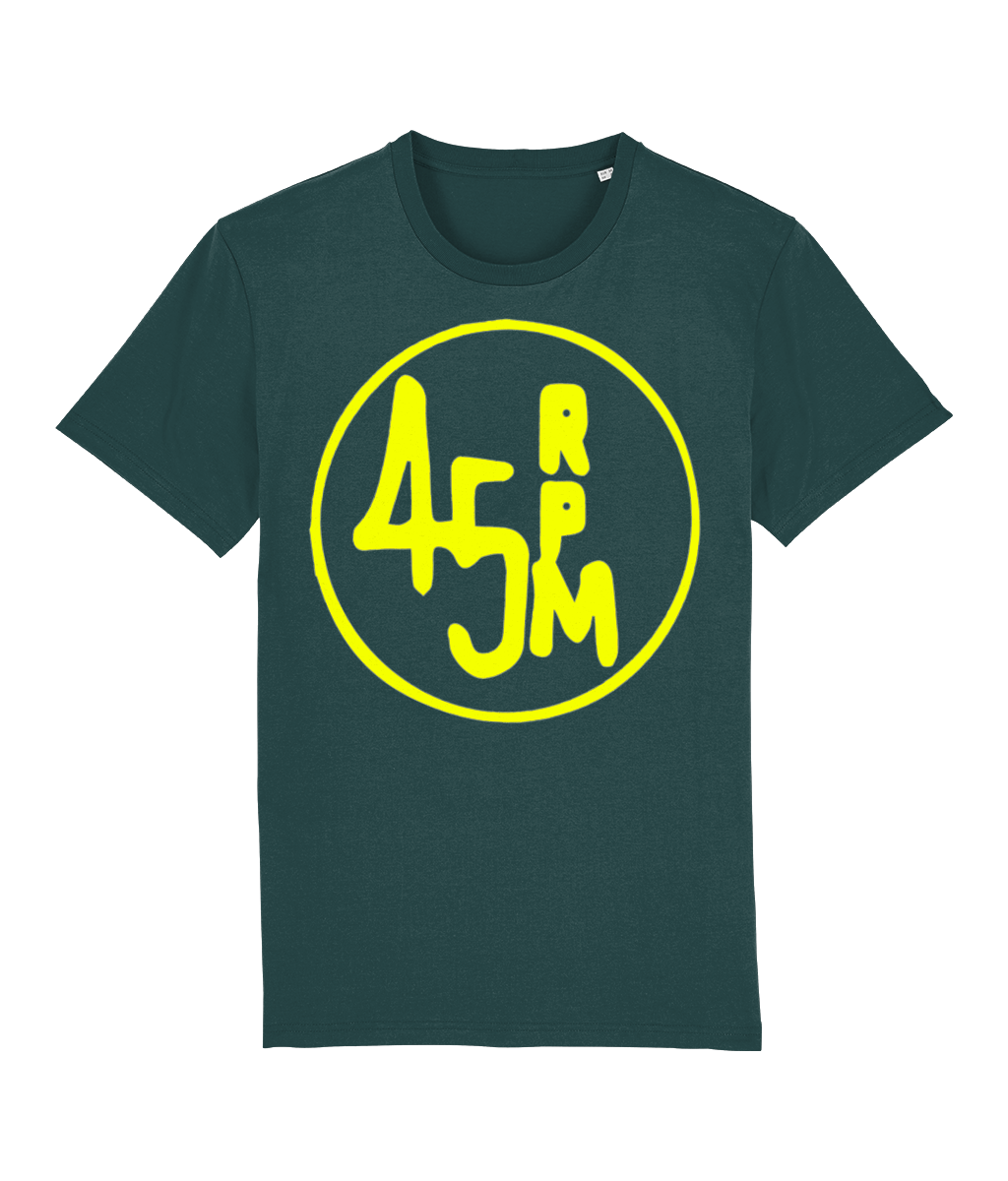 bloodsweatandtees | 45 RPM Selectors Choice Organic t-shirt YELLOW/ Glazed_Green