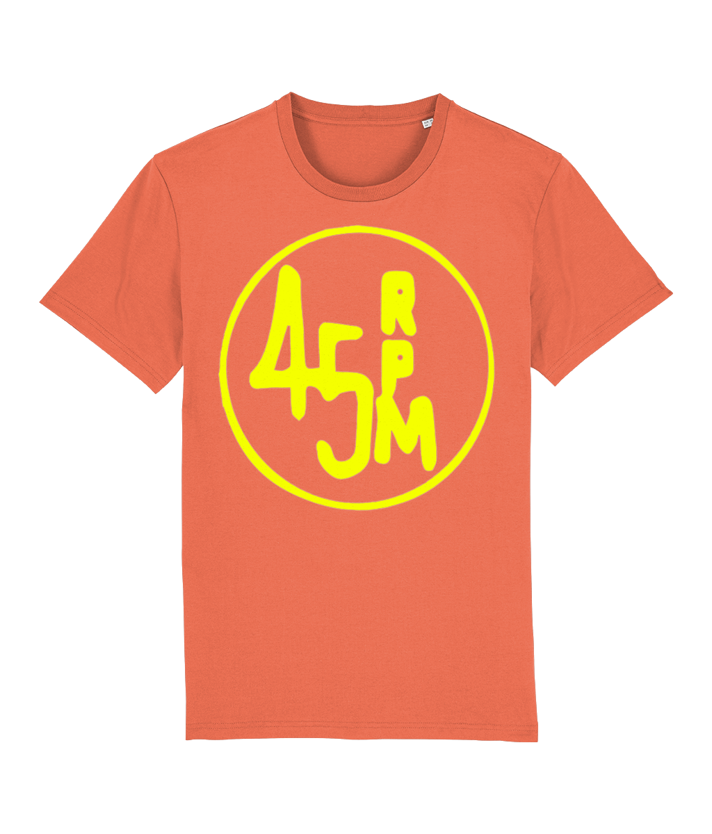 bloodsweatandtees | 45 RPM Selectors Choice Organic t-shirt YELLOW/ Orange