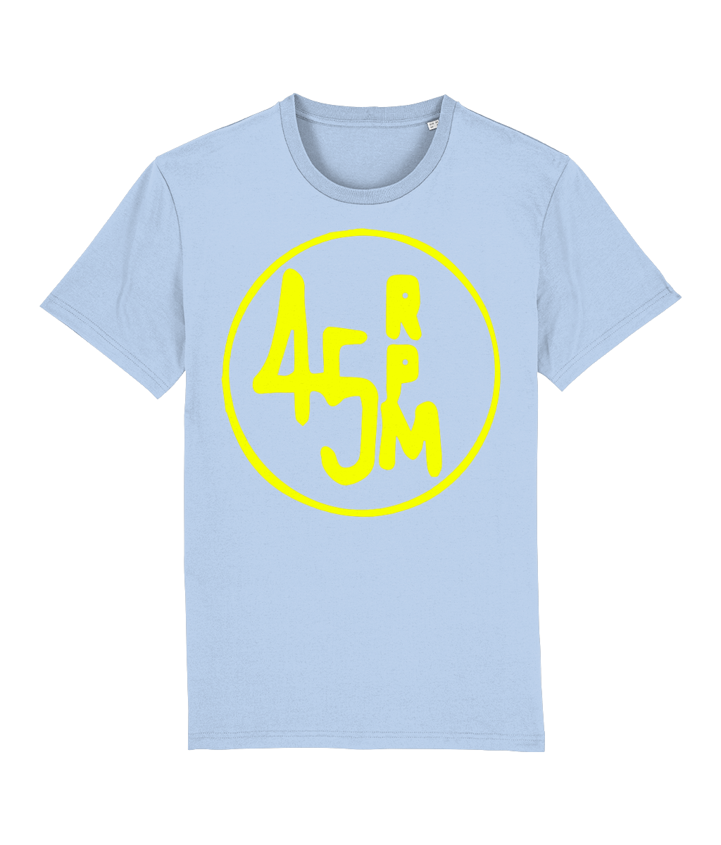 bloodsweatandtees | 45 RPM Selectors Choice Organic t-shirt YELLOW/ Blue_Soul