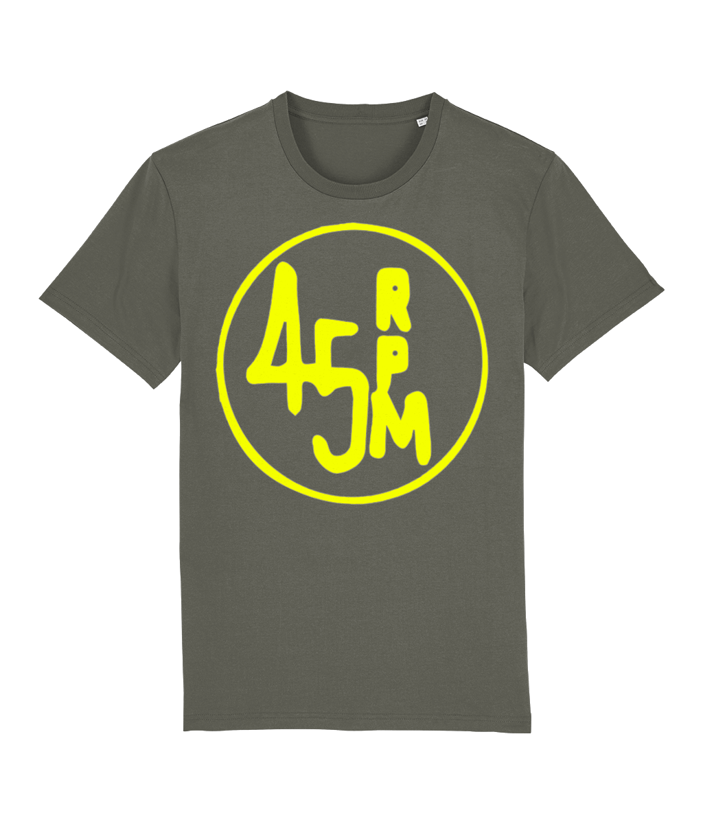 bloodsweatandtees | 45 RPM Selectors Choice Organic t-shirt YELLOW/ Khaki