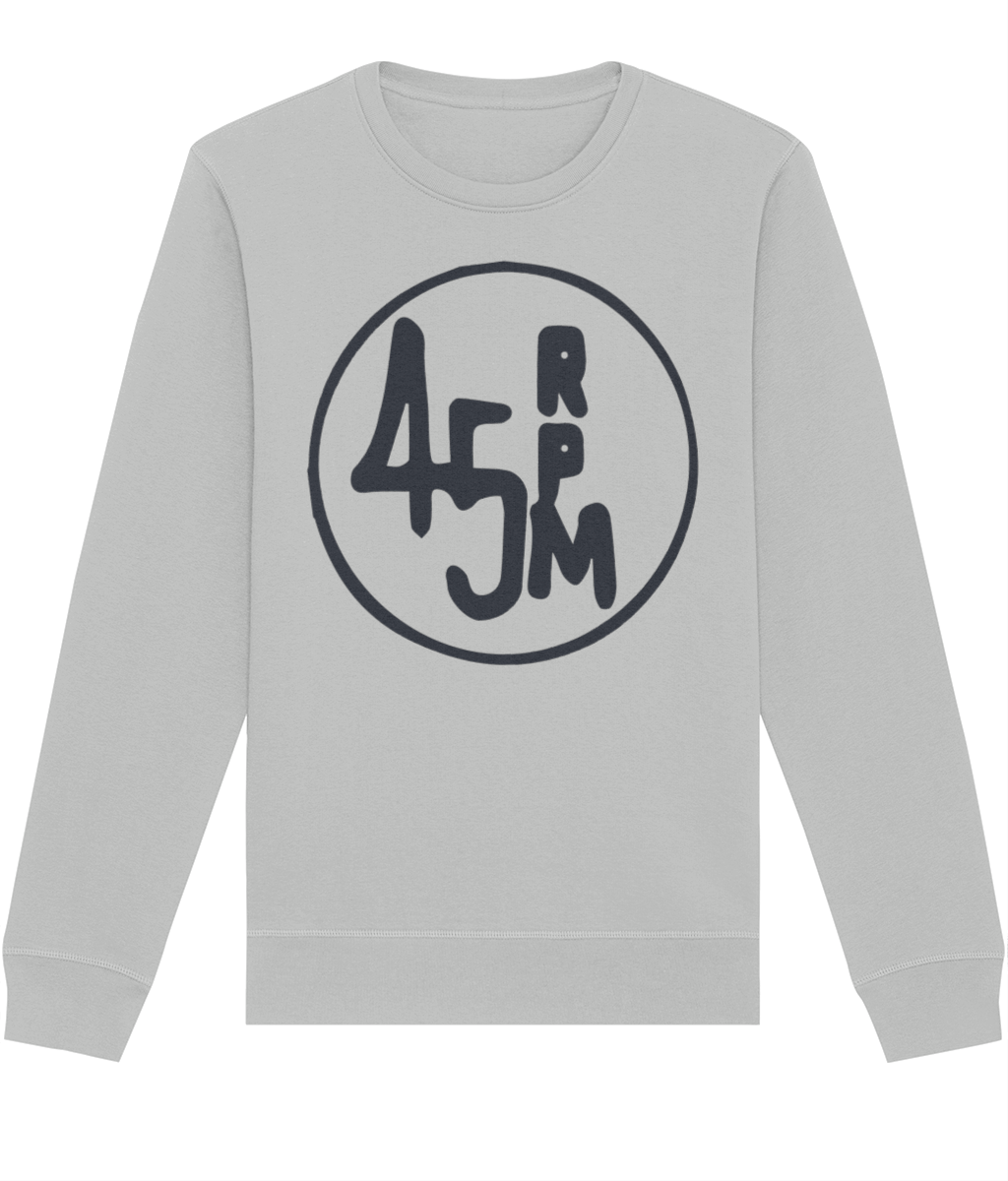 bloodsweatandtees | 45 RPM Selectors Choice Organic Sweatshirt GREY/ Heather_Grey