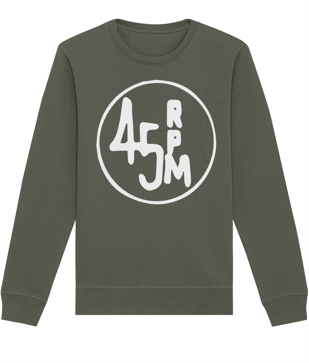 bloodsweatandtees | 45 RPM Selectors Choice Organic Sweatshirt WHITE/ Khaki