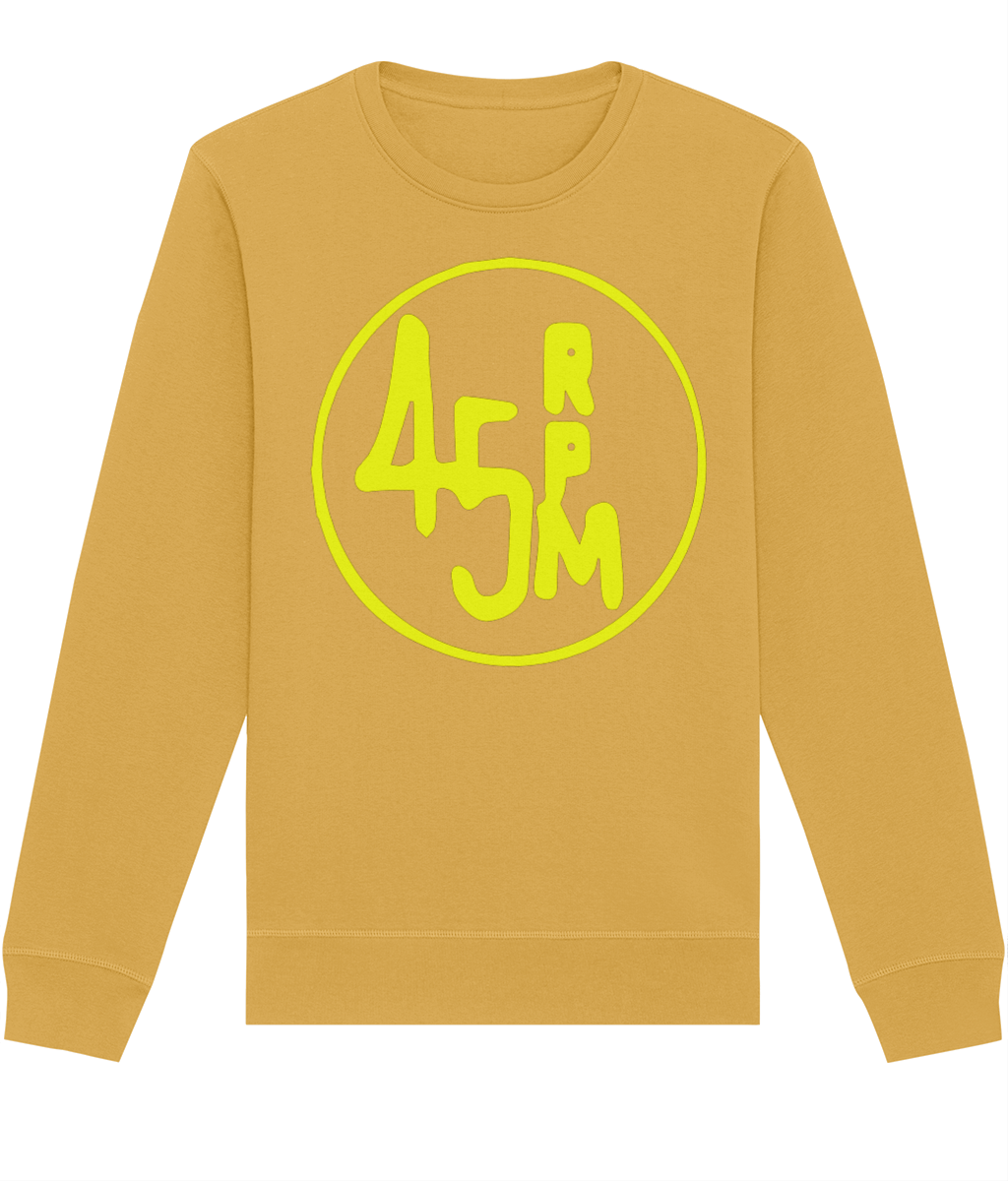 bloodsweatandtees | 45 RPM Selectors Choice Organic Sweatshirt YELLOW/ Spectra_Yellow