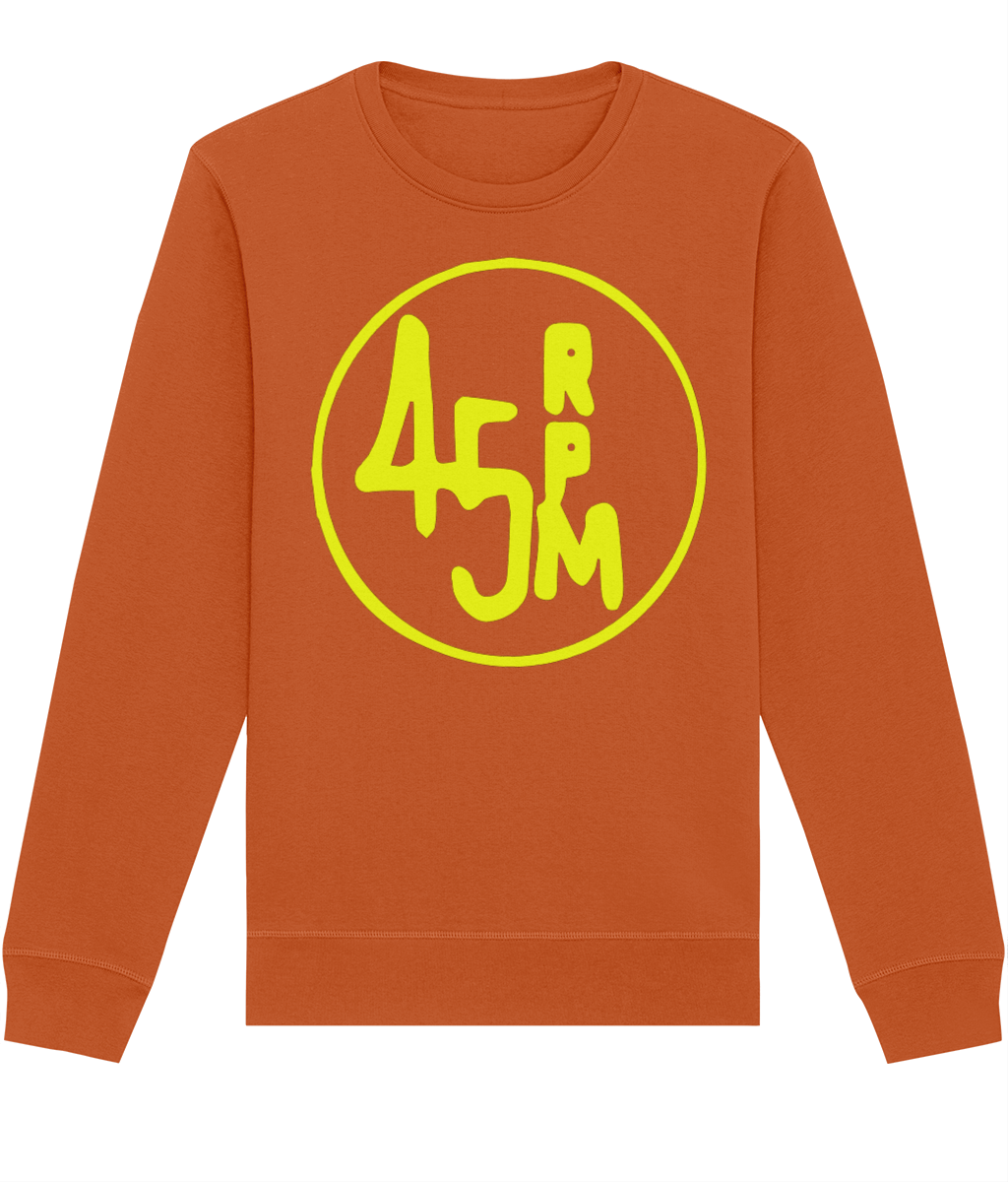 bloodsweatandtees | 45 RPM Selectors Choice Organic Sweatshirt YELLOW/ Orange