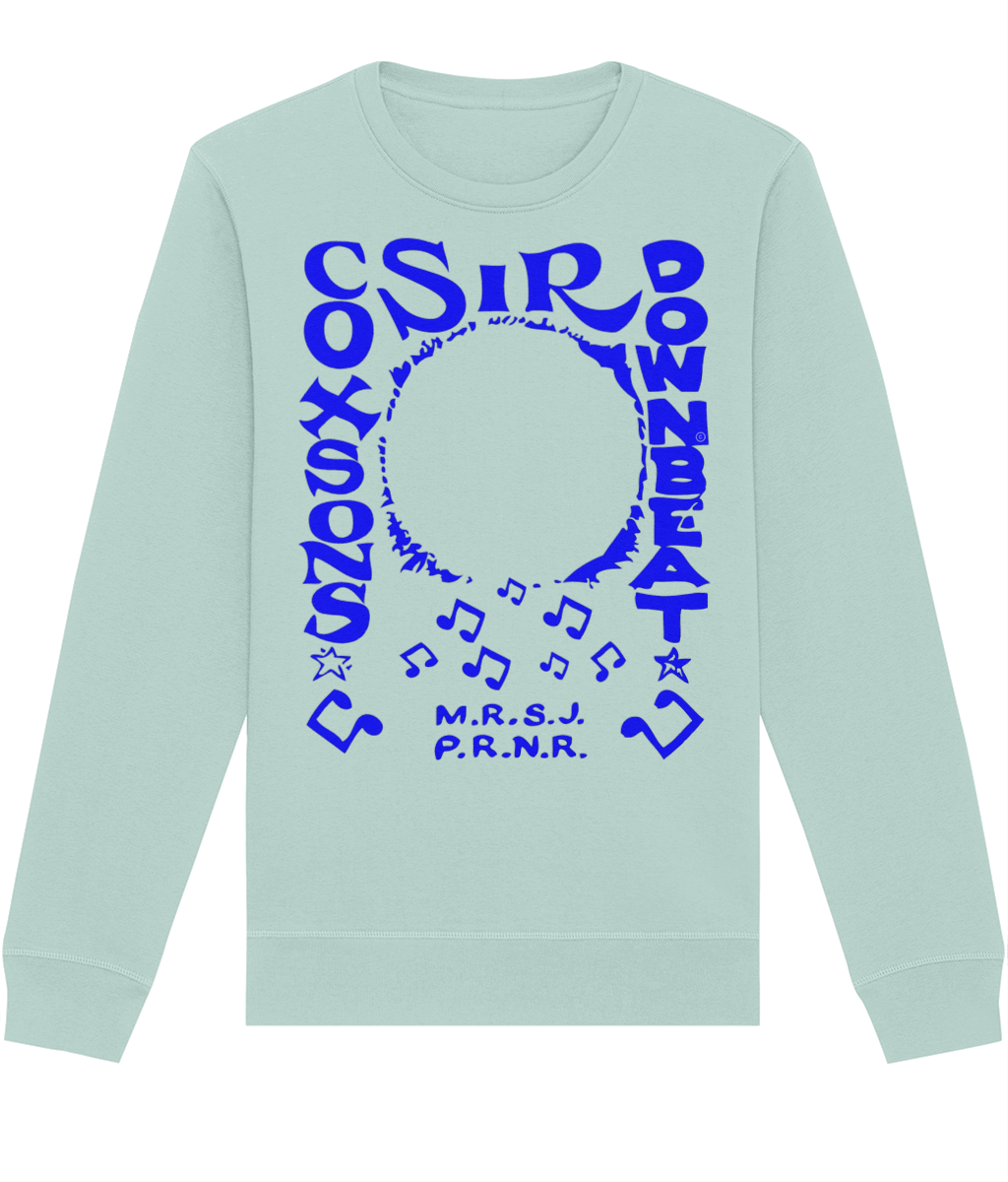 bloodsweatandtees | Sir Coxsons Downbeat Organic Sweatshirt BLUE/ Caribbean_Blue