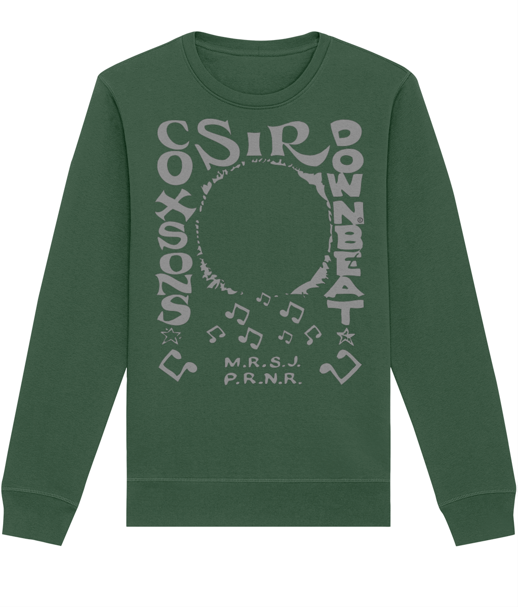 bloodsweatandtees | Sir Coxsons Downbeat Organic Sweatshirt GREY/ Bottle_Green