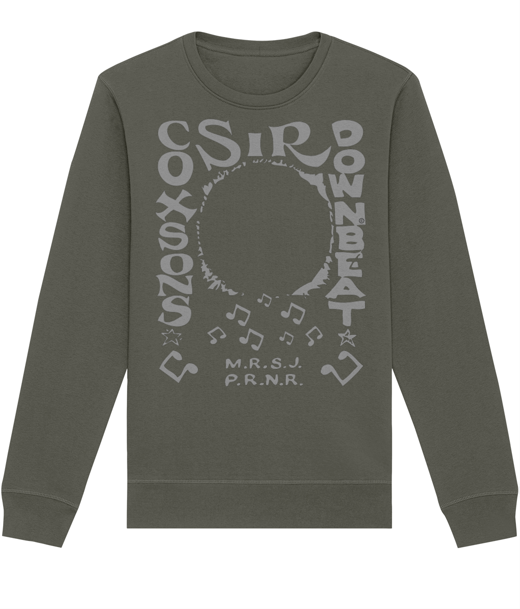 bloodsweatandtees | Sir Coxsons Downbeat Organic Sweatshirt GREY/ Khaki