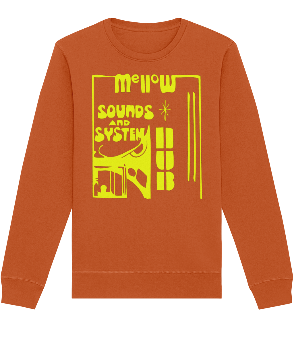 bloodsweatandtees | Mellow Sounds System Dub Organic Sweatshirt YELLOW/ Orange