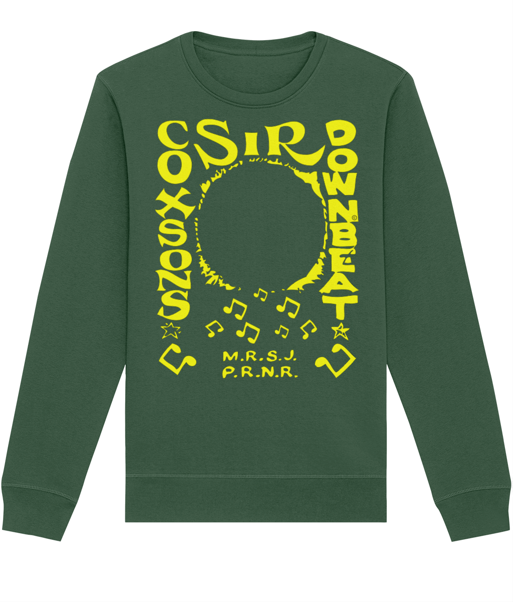 bloodsweatandtees | Sir Coxsons Downbeat Organic Sweatshirt YELLOW/ Bottle_Green