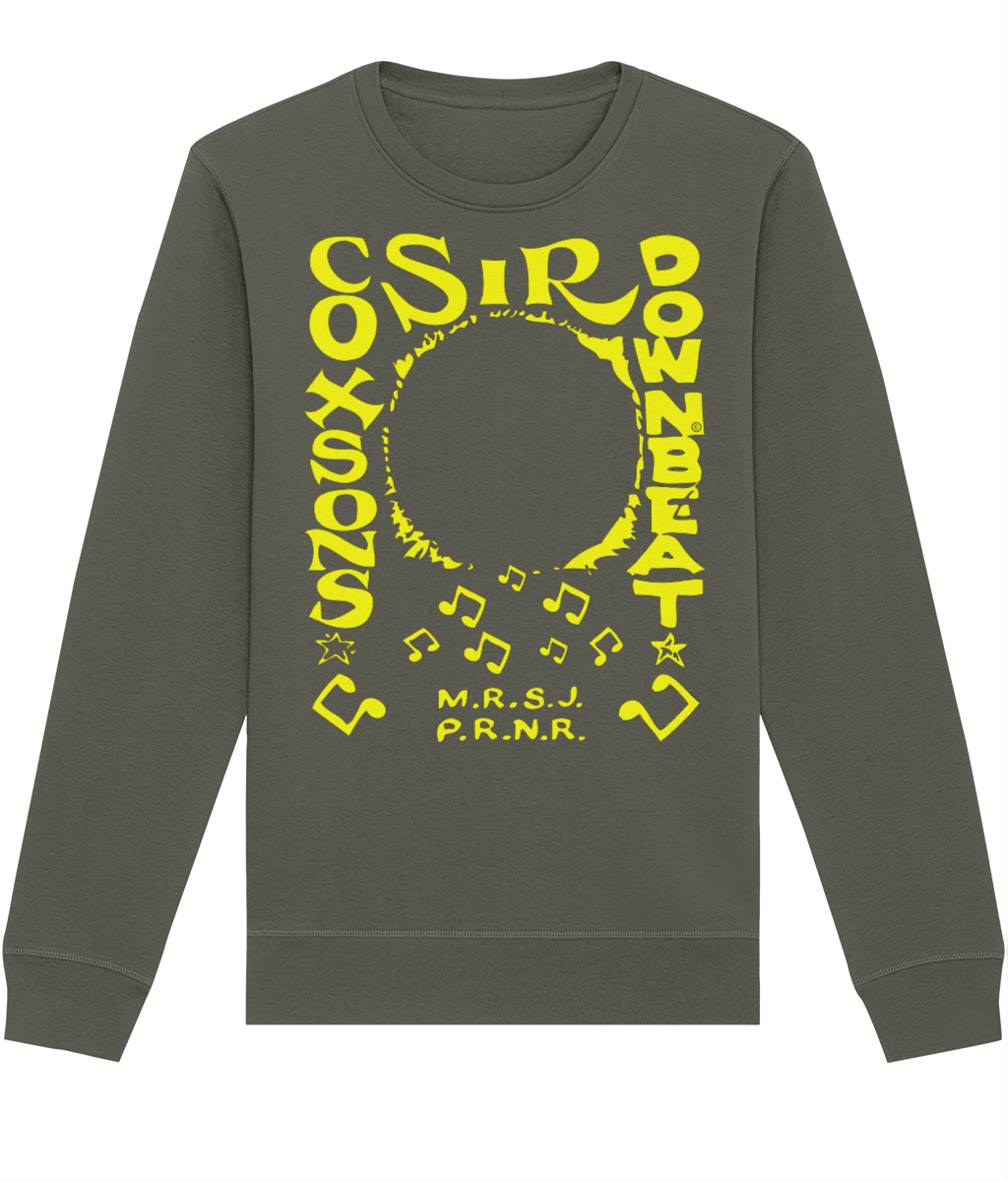 bloodsweatandtees | Sir Coxsons Downbeat Organic Sweatshirt YELLOW/ Khaki