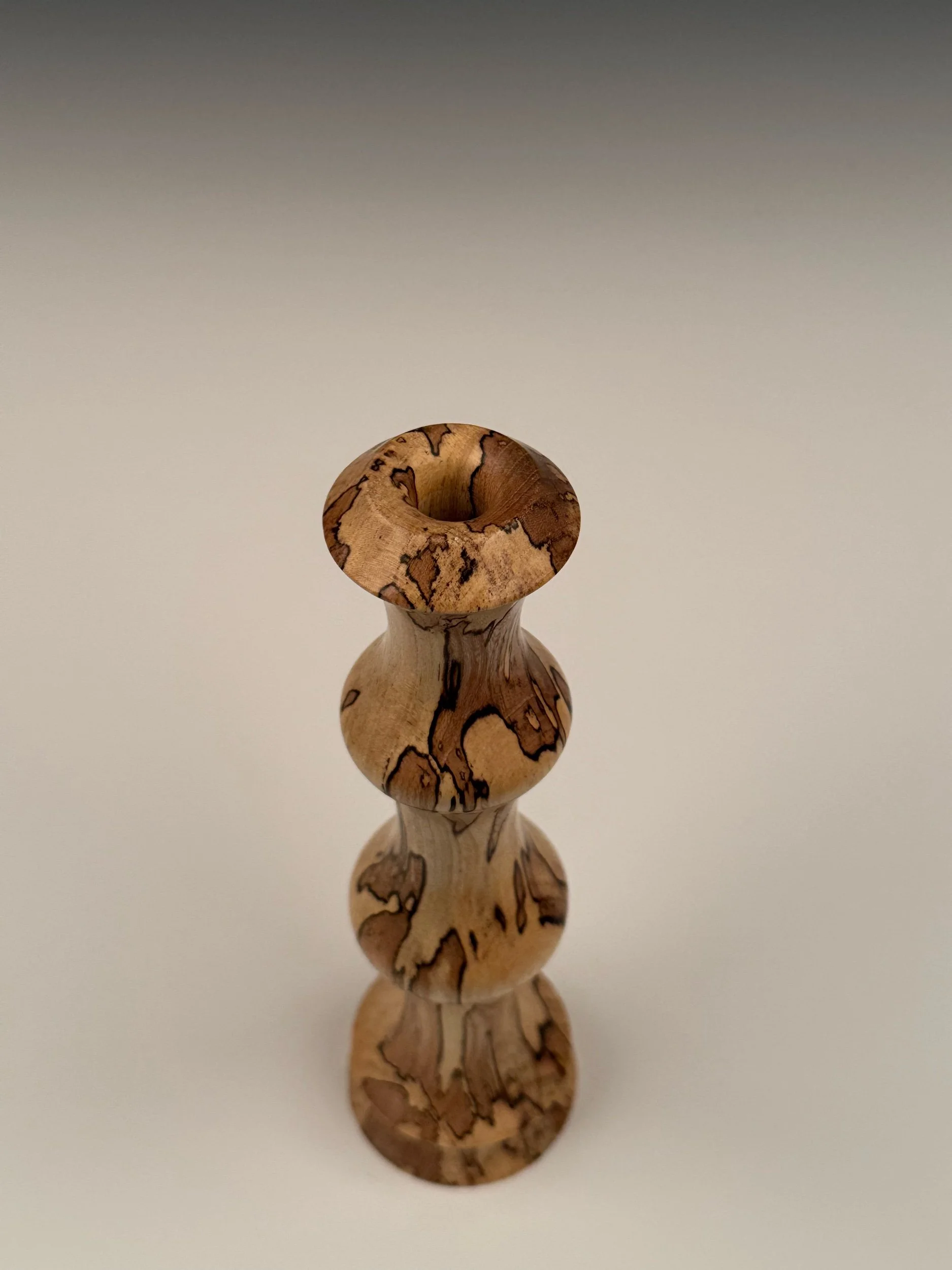 Spalted Maple Vase Top View
