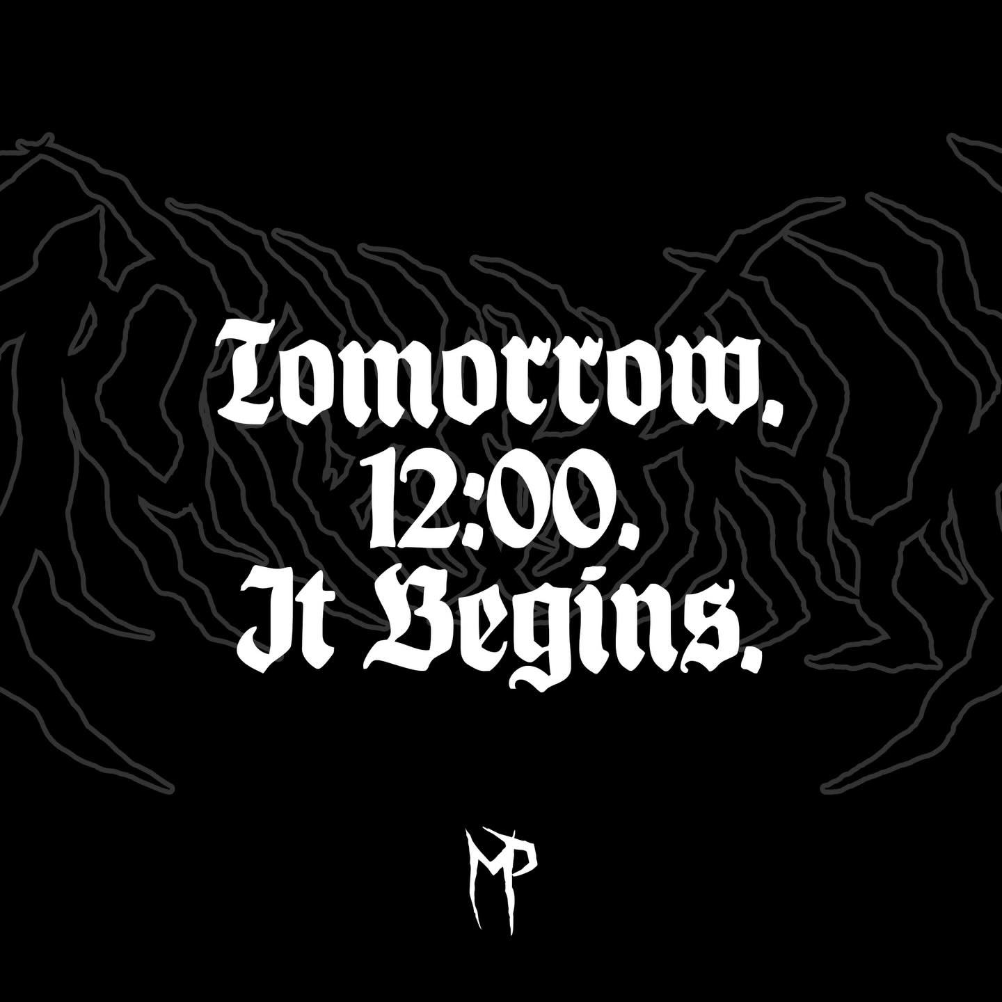 TOMORROW. MIDDAY. The wait is almost finally over. Our website will be LIVE from midday. www.morvlpanic.co.uk. If you want to have a sneak peek at the site, DM us👀 Once again, thank you all so much for the support and love, the really adventure begi
