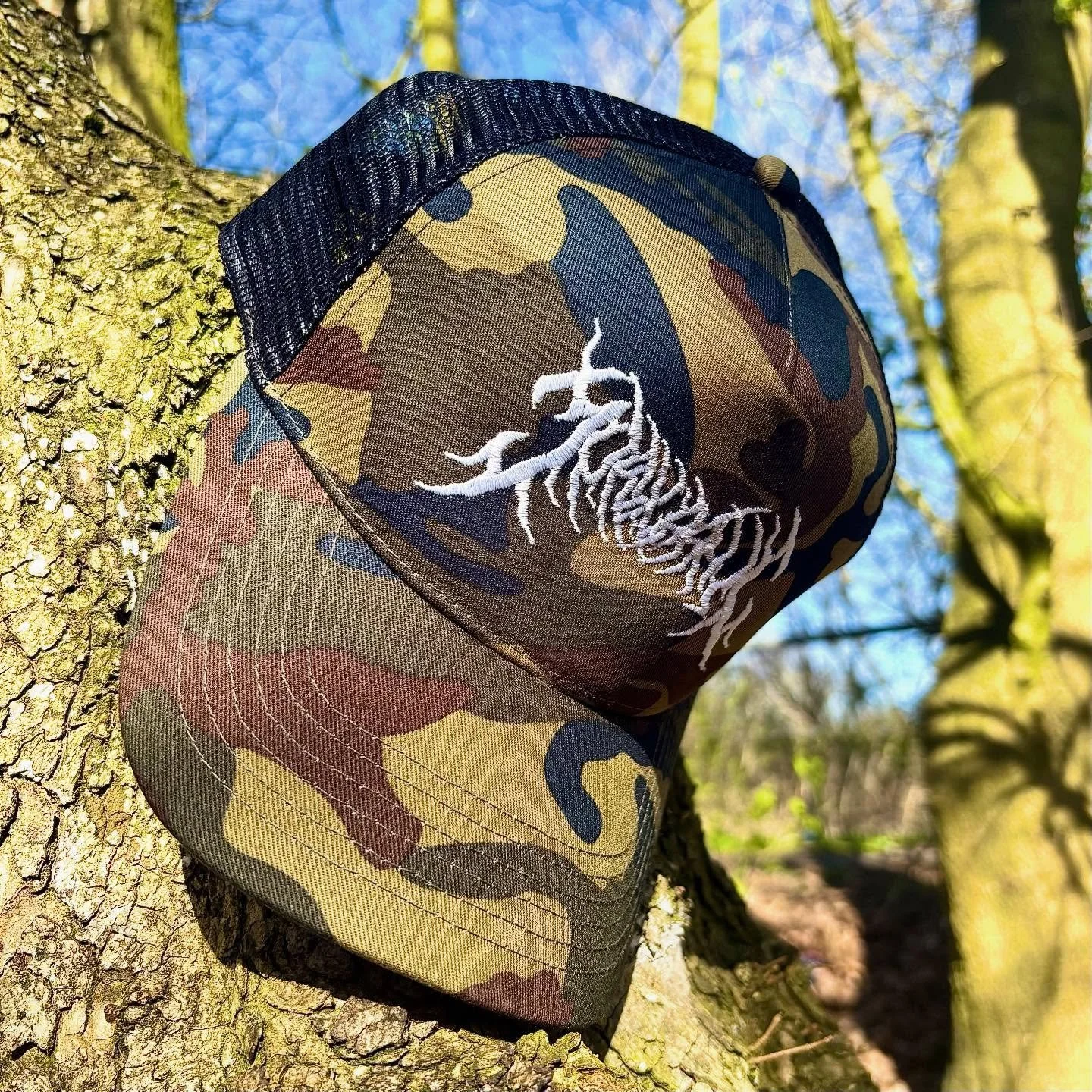 First bit of colour we&rsquo;ve had on the page here like👀 The Camo and white embroidered caps are here. We&rsquo;re absolutely buzzing with how they&rsquo;ve turned out. Going live on the website NEXT FRIDAY. This isn&rsquo;t the only addition comi