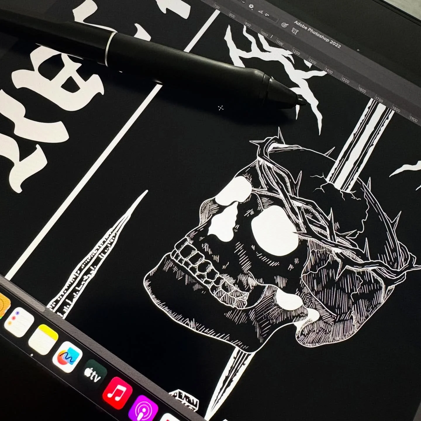 Final touches on next month&rsquo;s back print getting done👀 We&rsquo;re absolutely buzzing with how this one looks, shoot us a DM if you want to see the full design before it goes live next month!🫡