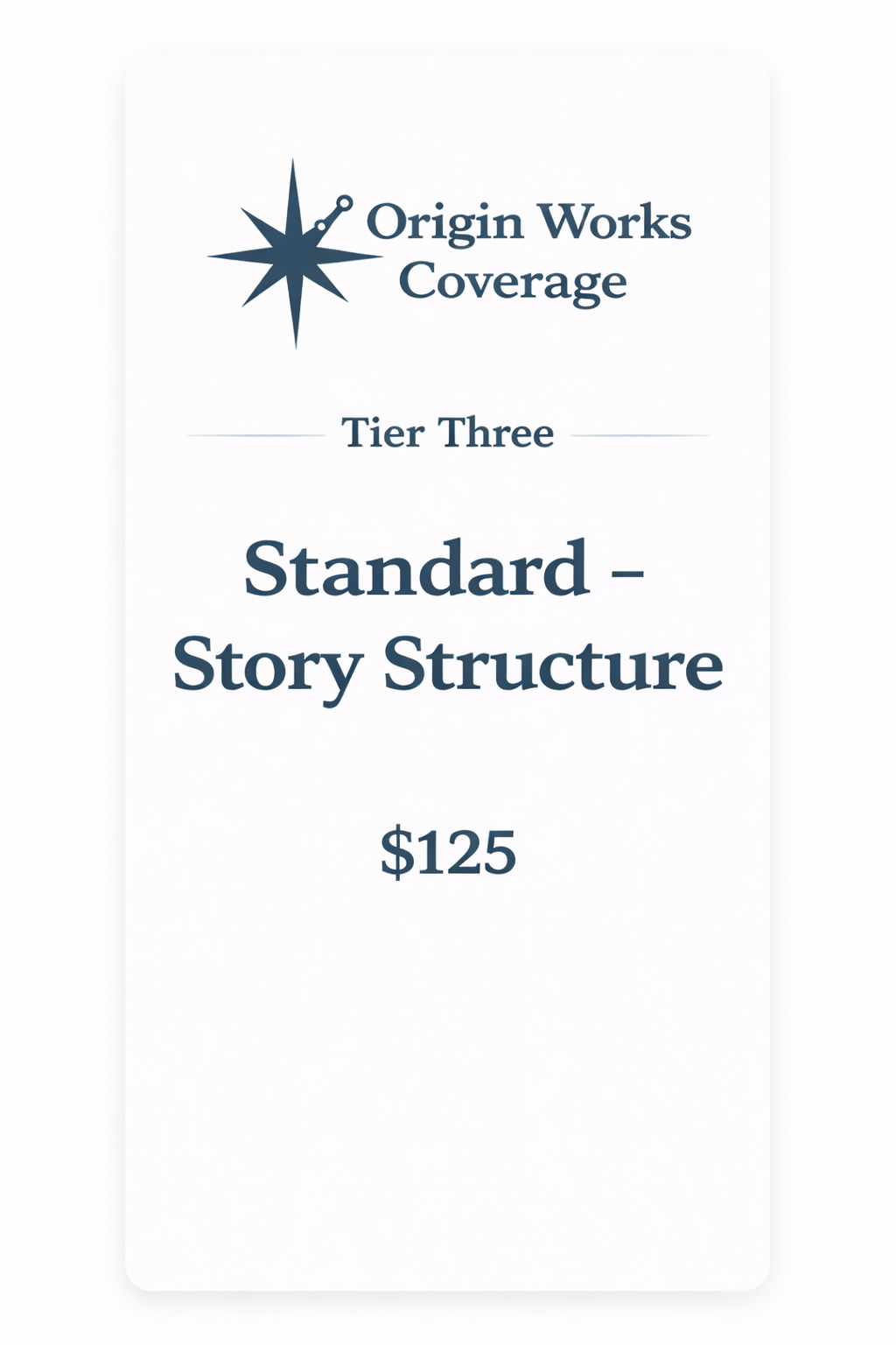 Coverage Standard - Story Structure