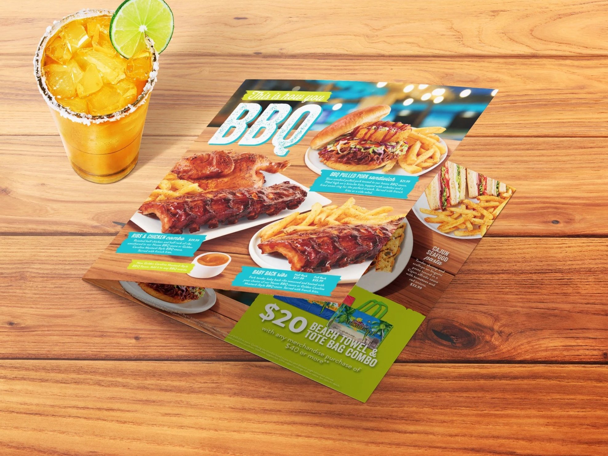 Bi-fold Menu Design // Front Cover