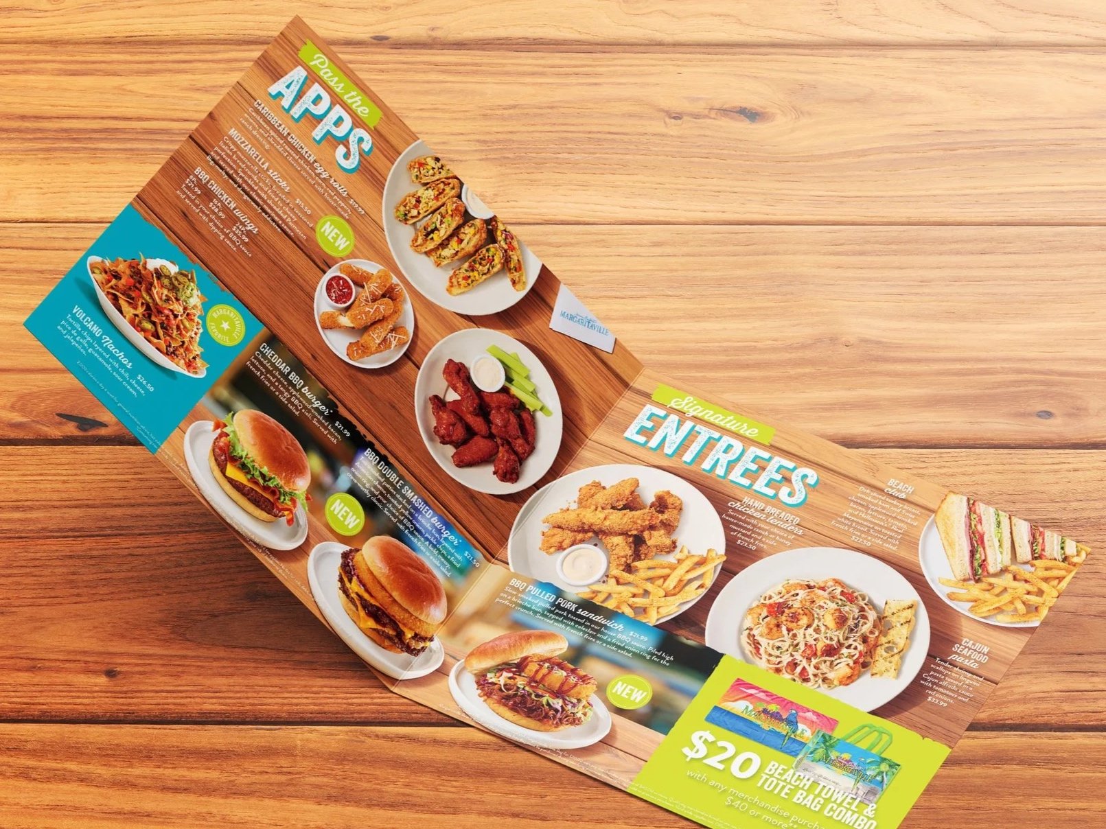Bi-fold Menu Design // Inside Spread