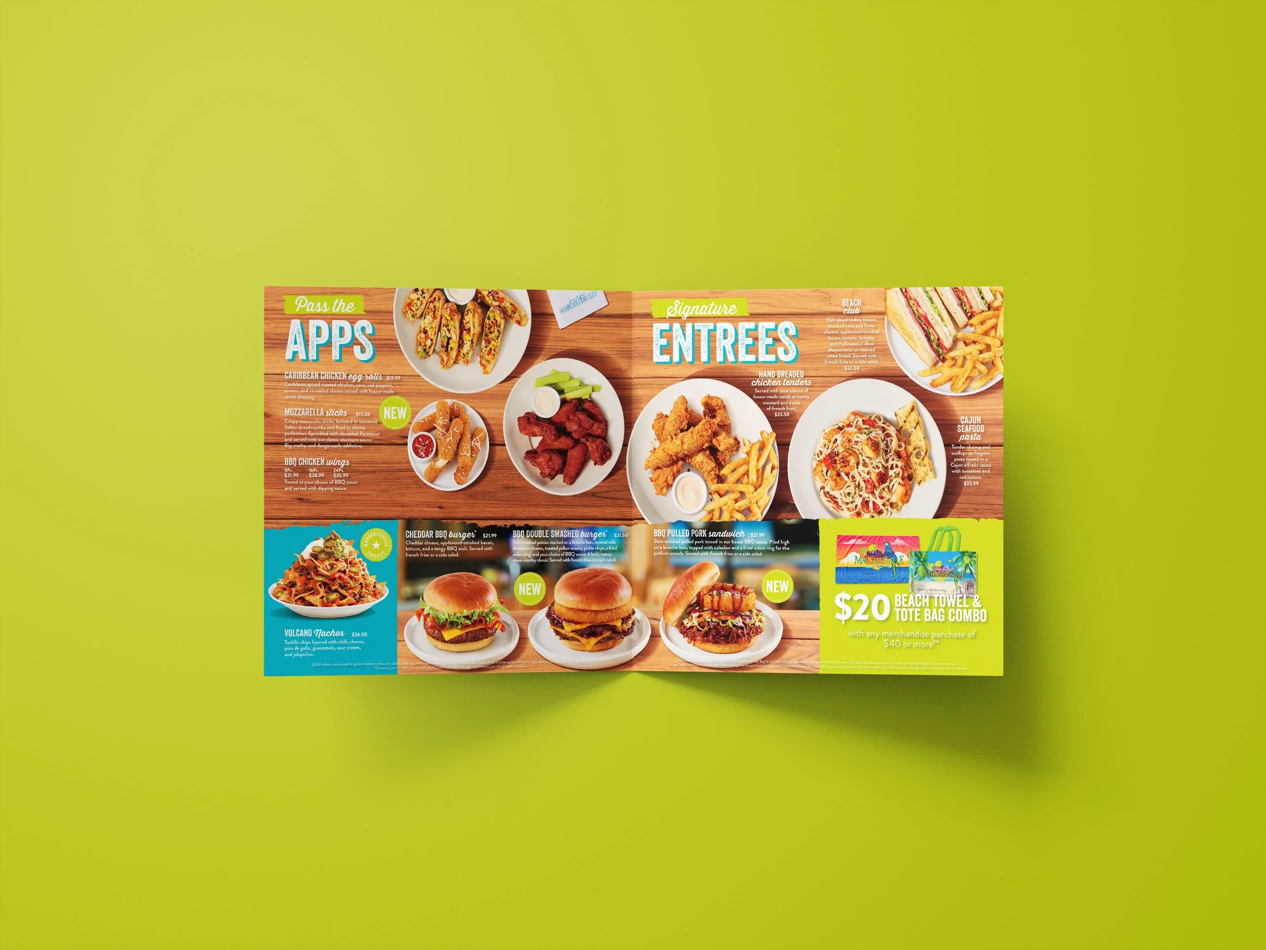 Bi-fold Menu Design // Inside Spread
