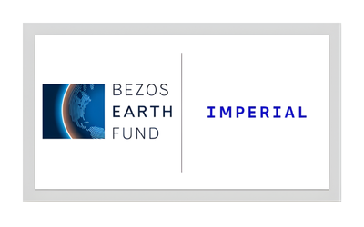 Logo for Bezos Earth Fund and Imperial.