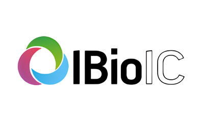 Logo of IBioIC, featuring a circular design with overlapping pink, green, and blue shapes, and black and white text reading 'IBIOIC'.