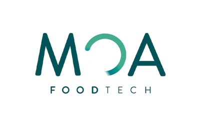 MDA FoodTech logo with stylized letters and a circular arrow in place of the letter 'D'.