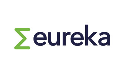 Eureka logo with a stylized green sigma symbol and the word 'eureka' in lowercase dark blue letters.