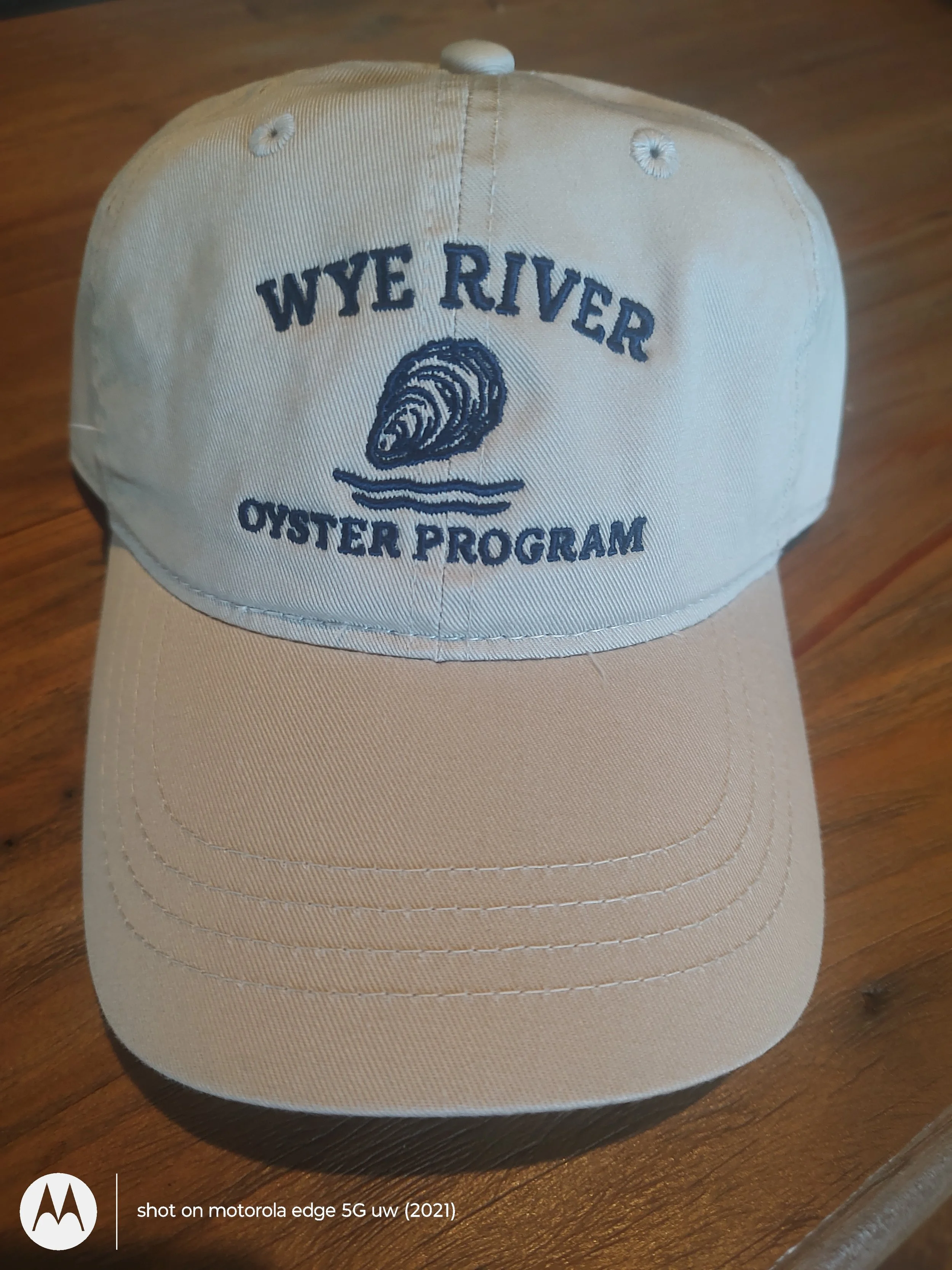 Tan Hat with Lettering