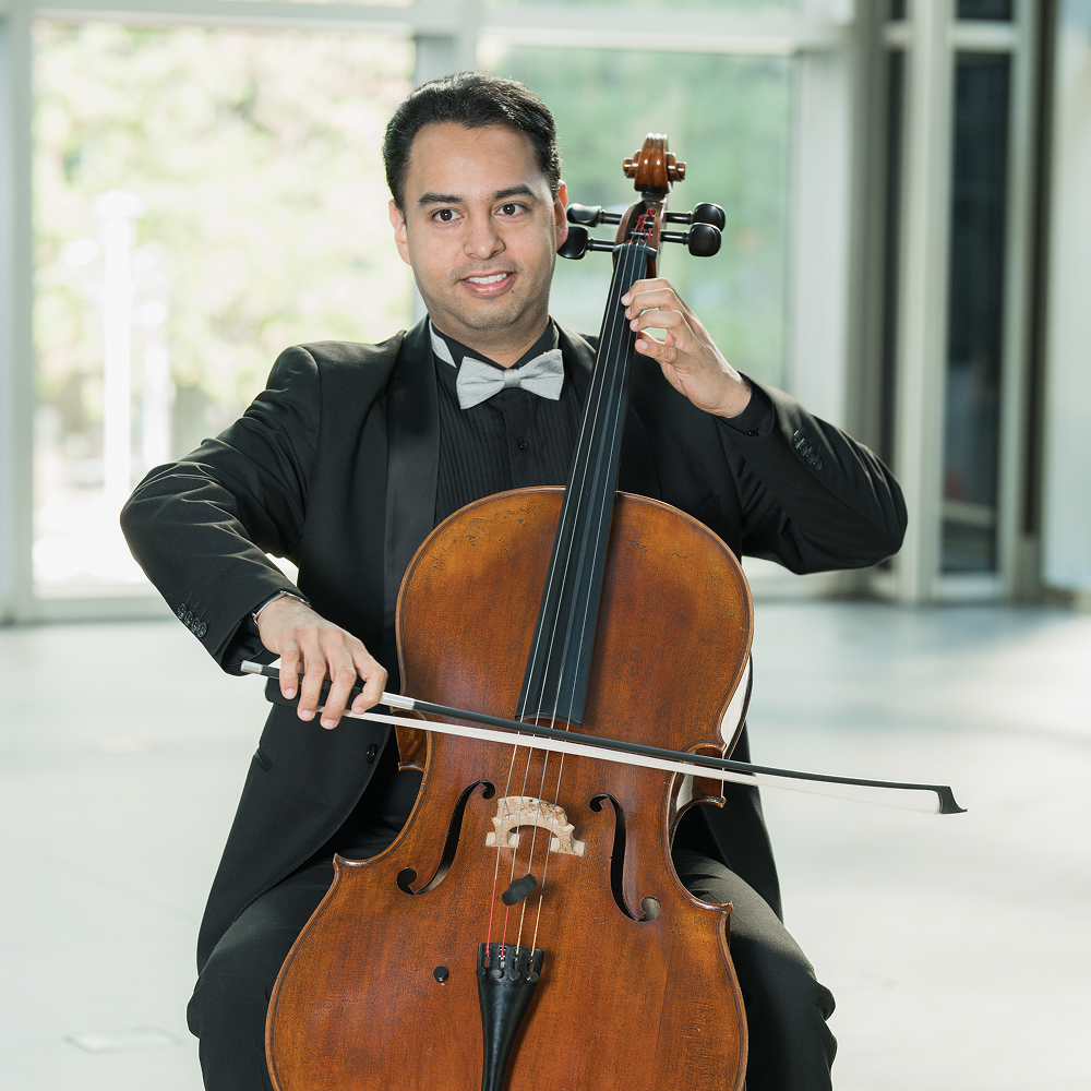 William Garcia Hernandez, cellist.