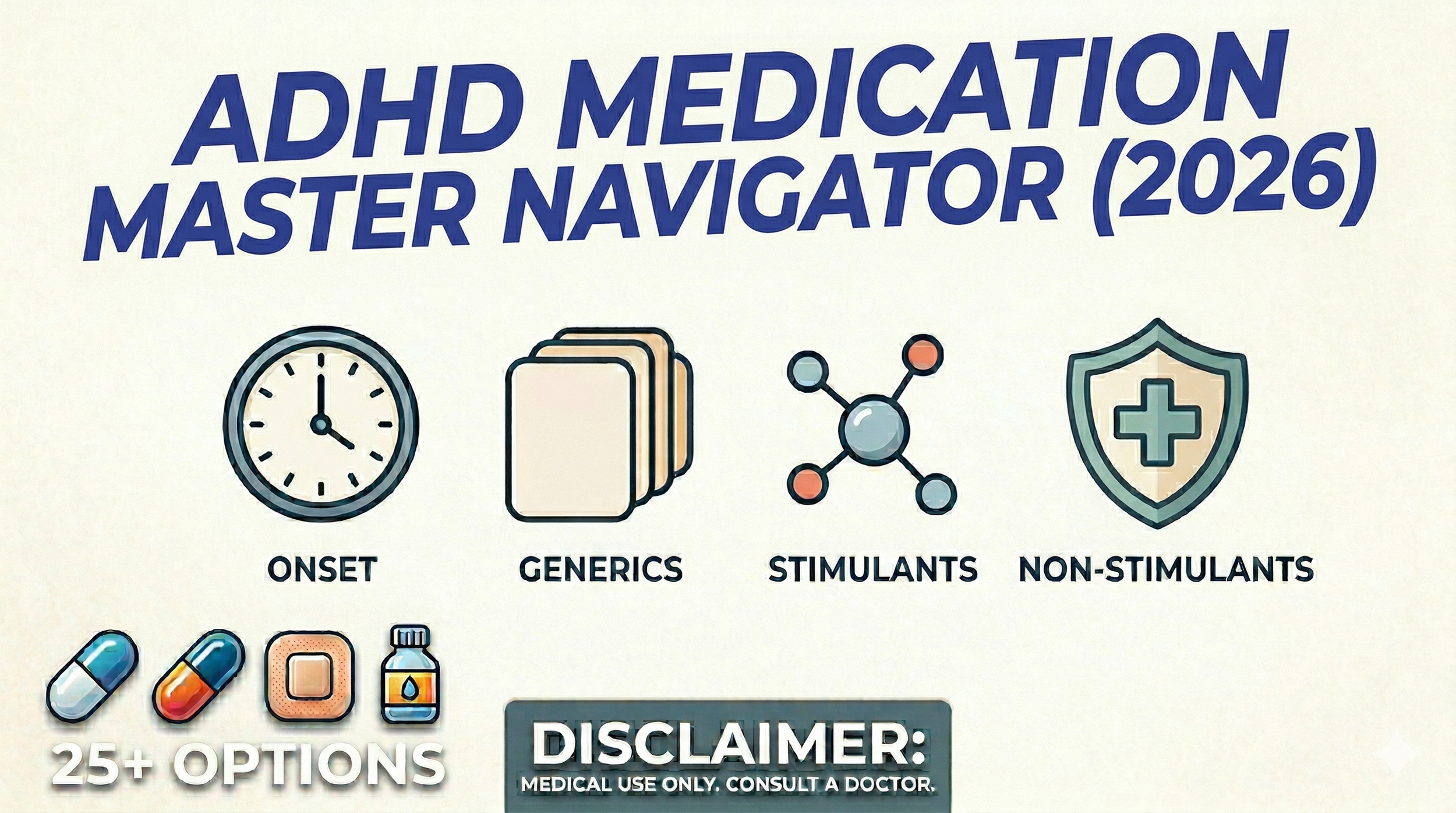 ADHD Medications List: Stimulants vs Nonstimulants (Full Chart)