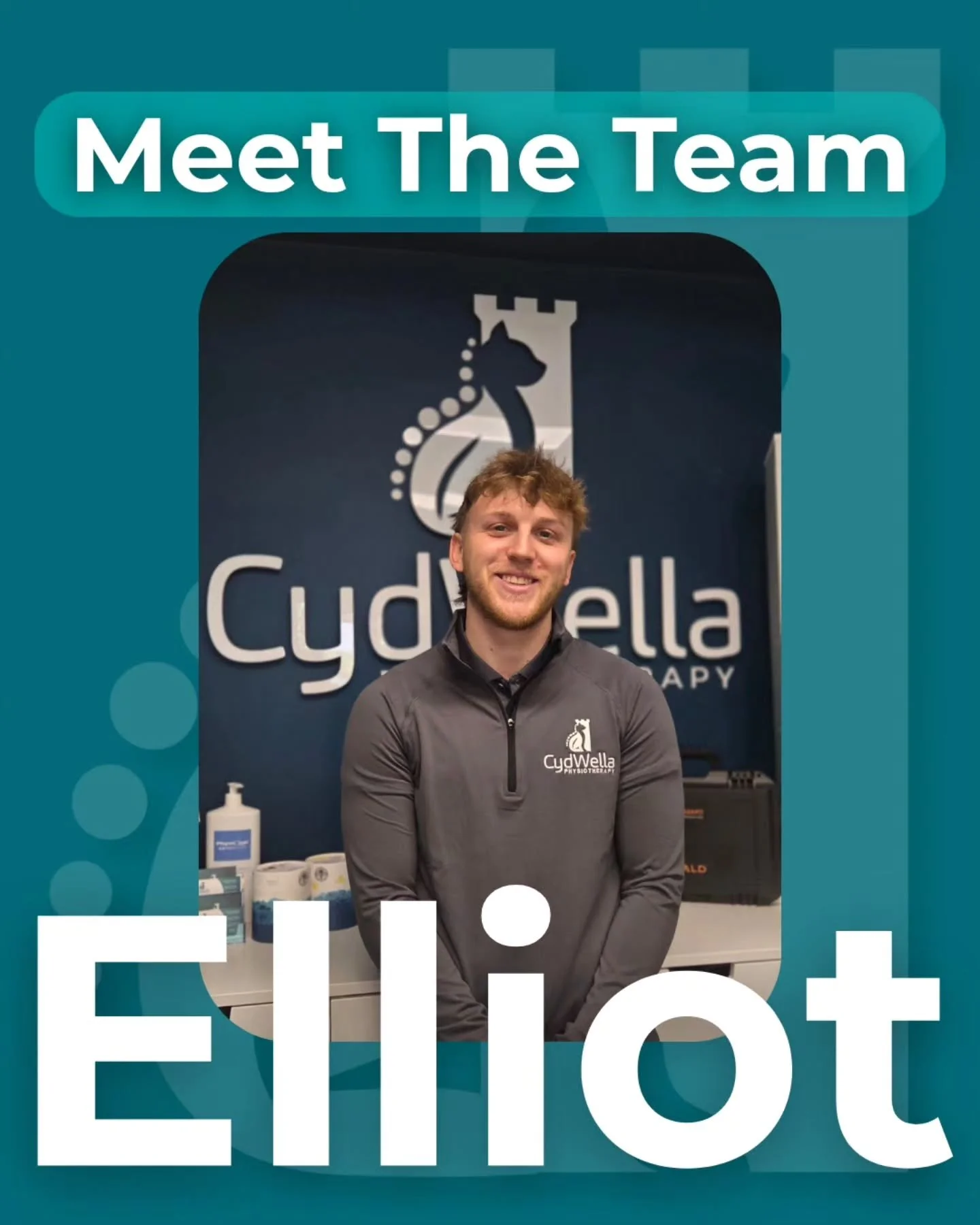 Meet Elliot 👋

We&rsquo;re excited to welcome Elliot to the growing CydWella team as a Physiotherapist. Who will be launching his diary from 25th May! 

A recent graduate from Bournemouth University, Elliot brings experience across a range of clinic