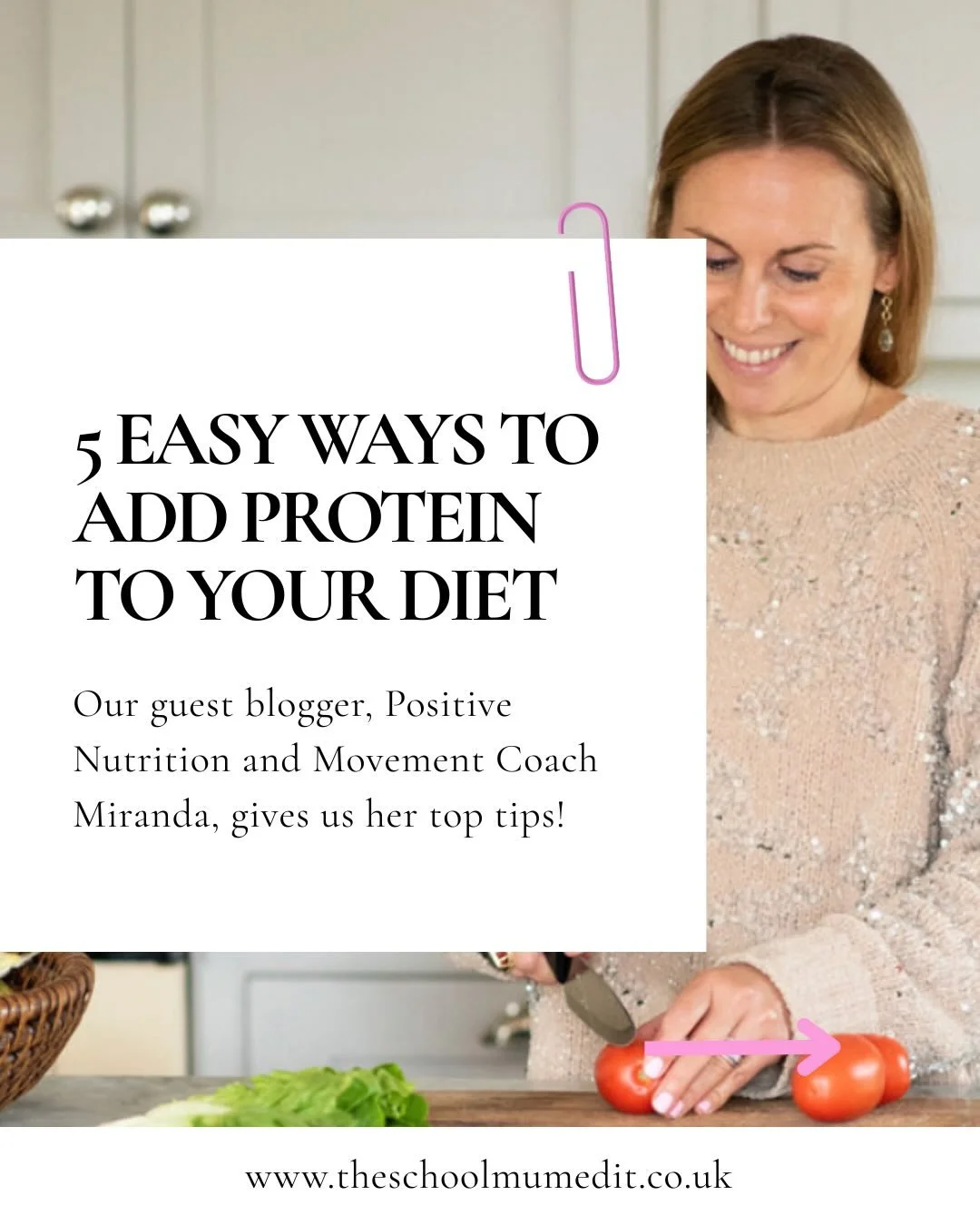 🌟For busy mums! Easy ways to add protein to your diet! 

Local personal trainer, yoga teacher and nutrition coach Miranda @breathe.eat.meditate has given us some top tips on how to build more protein into your diet (without adding more meat), perfec