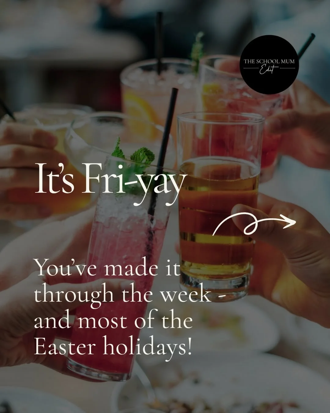 🎉Happy Friday! You made it! And it&rsquo;s almost the end of the Easter holidays for us! (is it for you too?)

💃🏼Get our The school Mum Edit playlist on your smart speaker (link in bio!)

🌟We&rsquo;ve got lots of exciting events happening this te