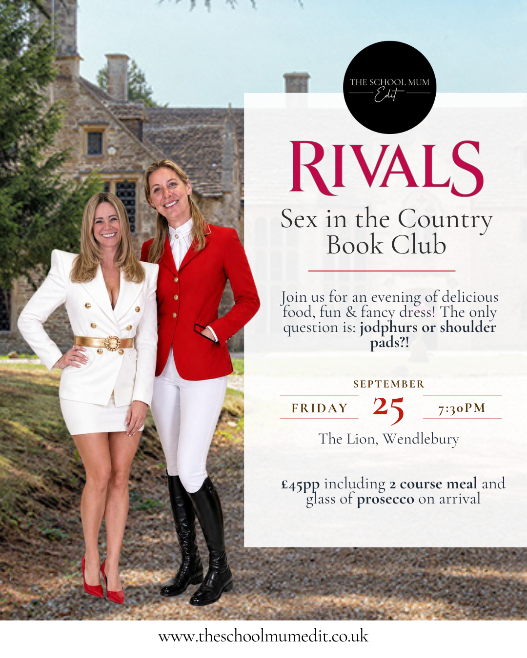 Book Club Oxfordshire | Sex in the Country: Rivals Supper Club
