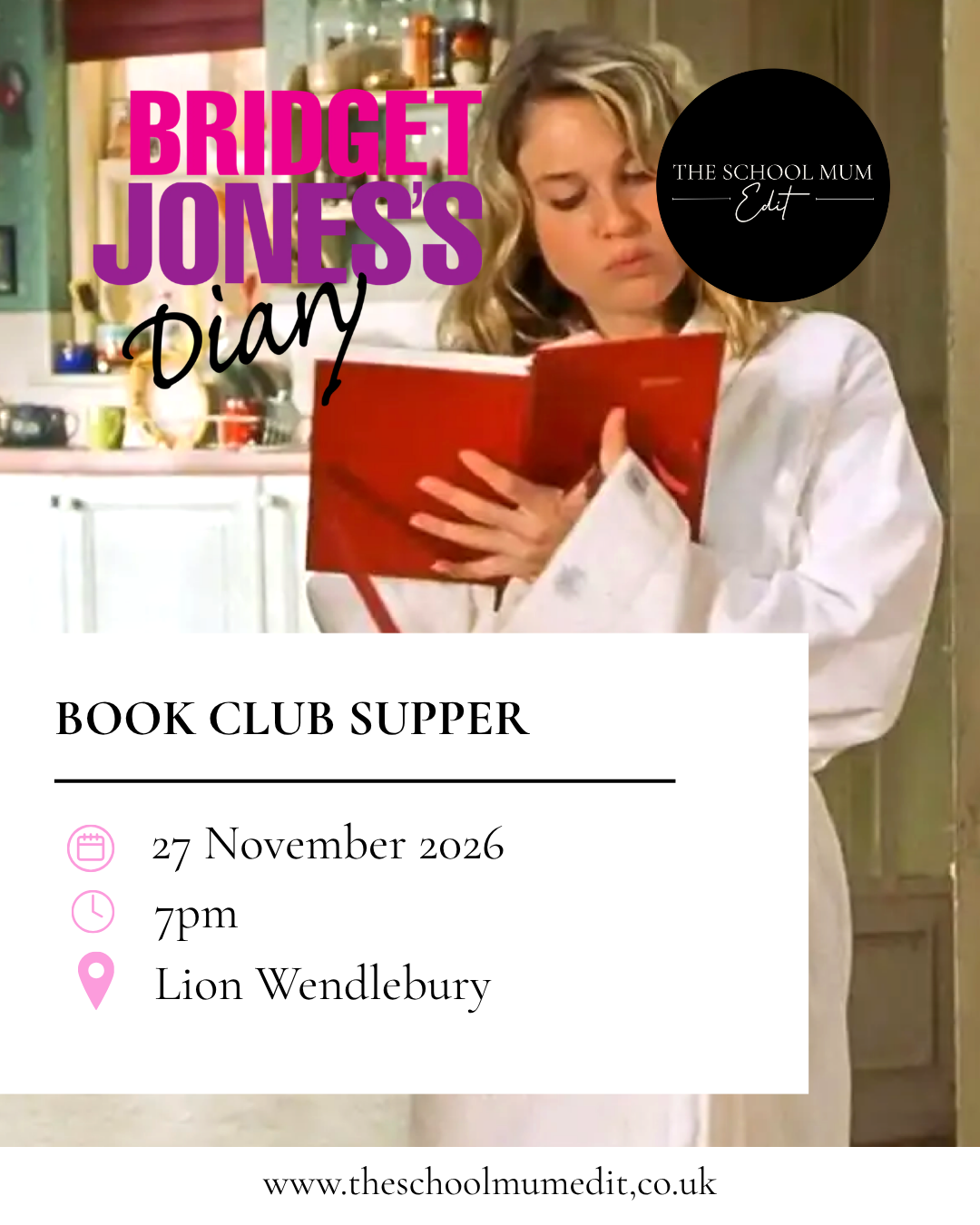 Book Club Supper - Bridget Jones's Diary