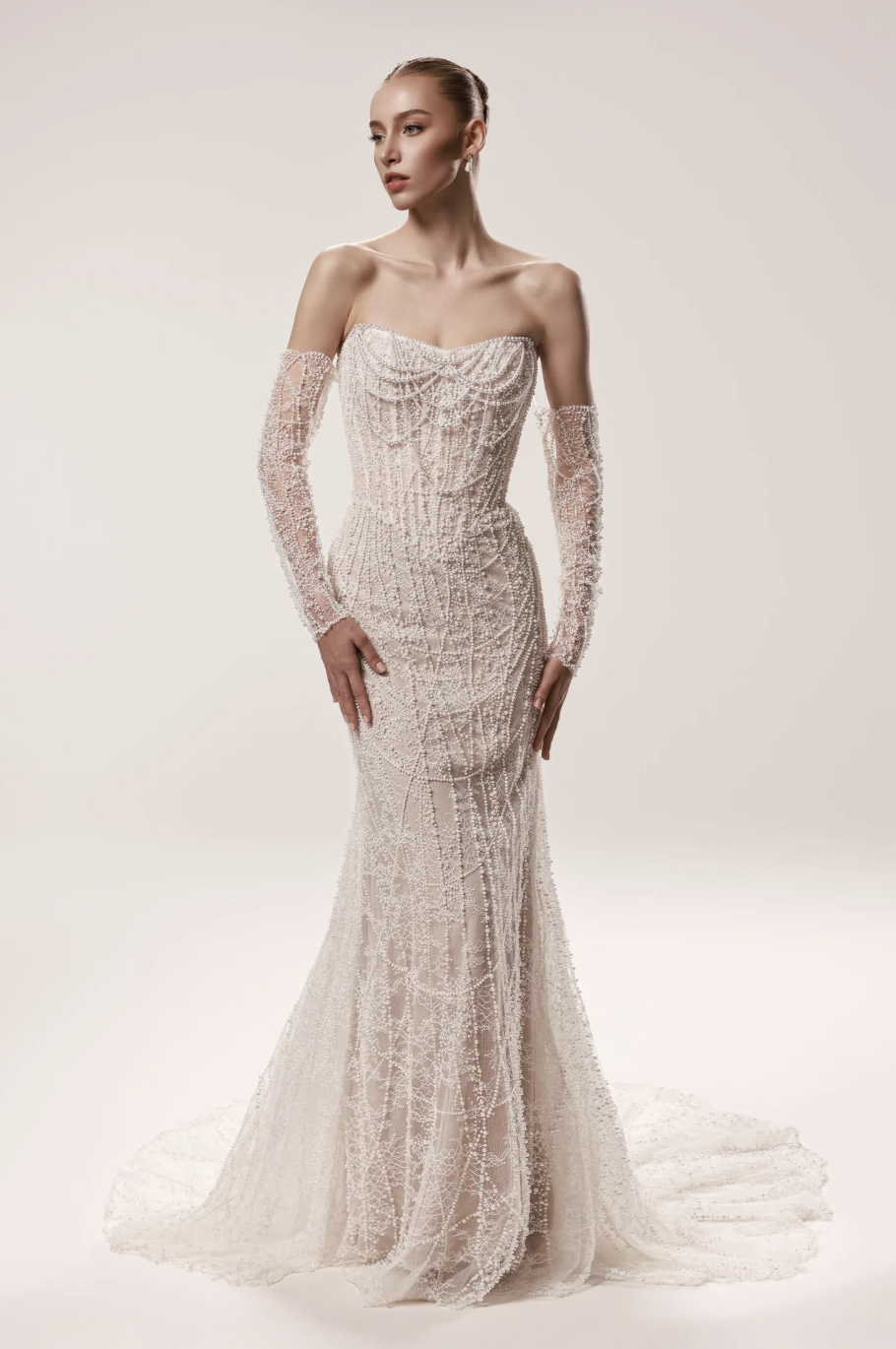 Bardot Gown by Dany Tabet