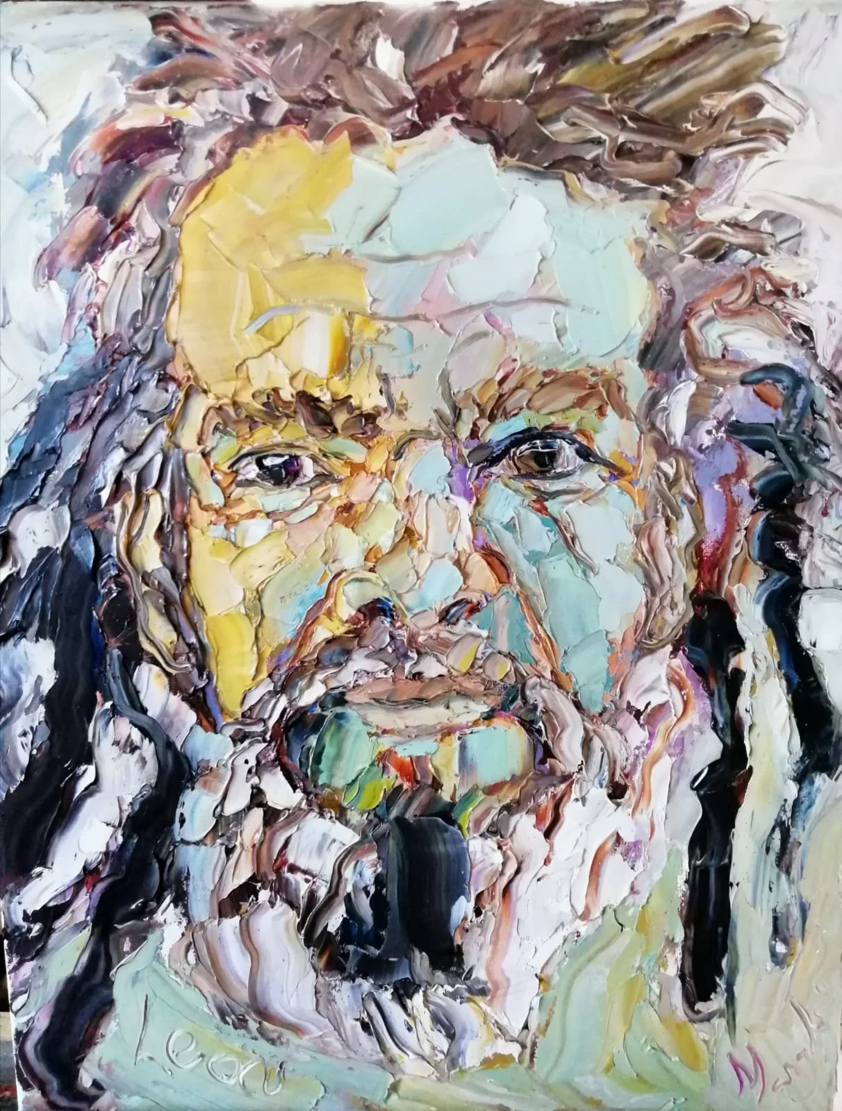 Leon, oil on canvas, 40x50cm