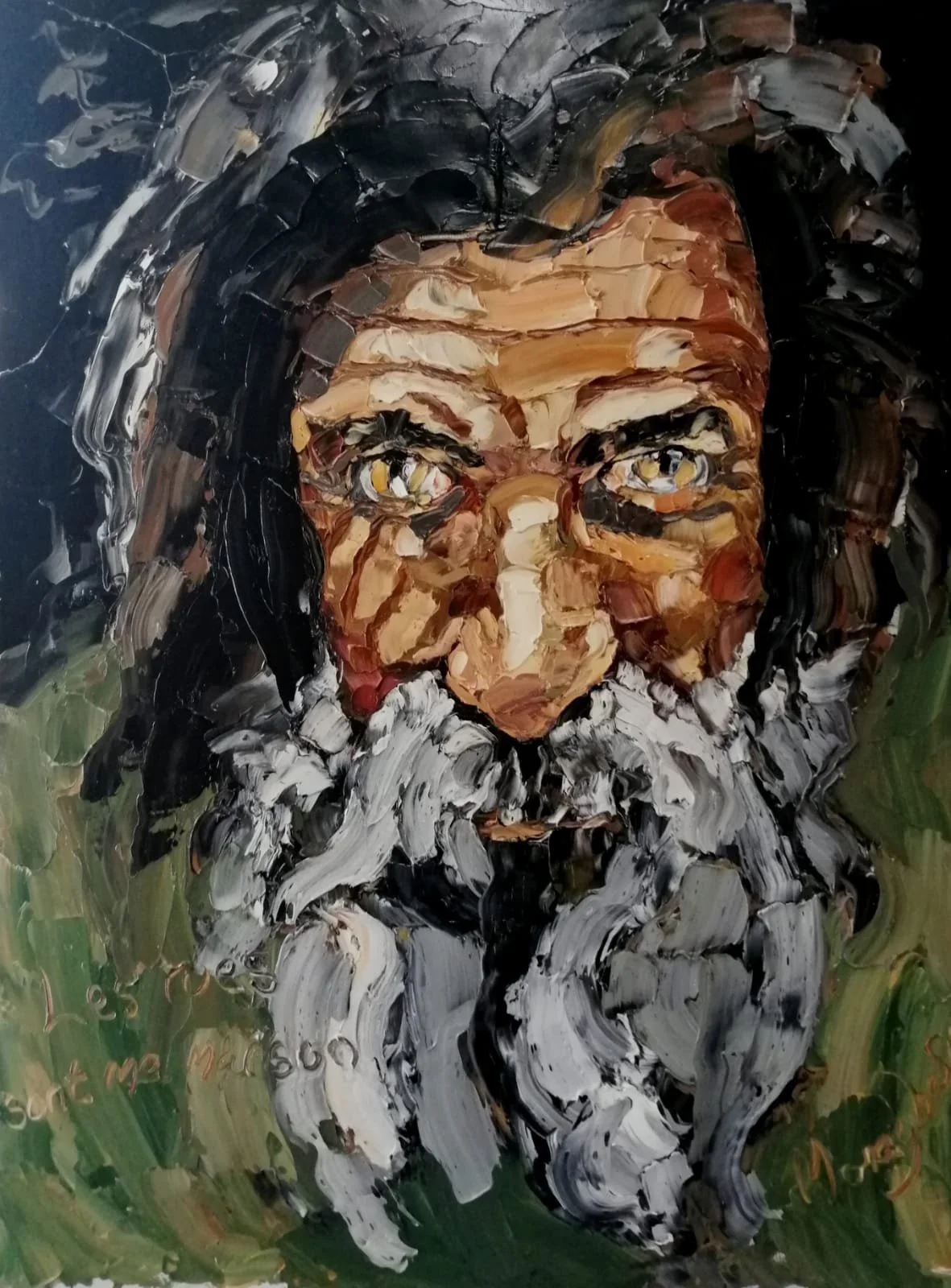 Man of the streets, oil on panel, 60x80cm