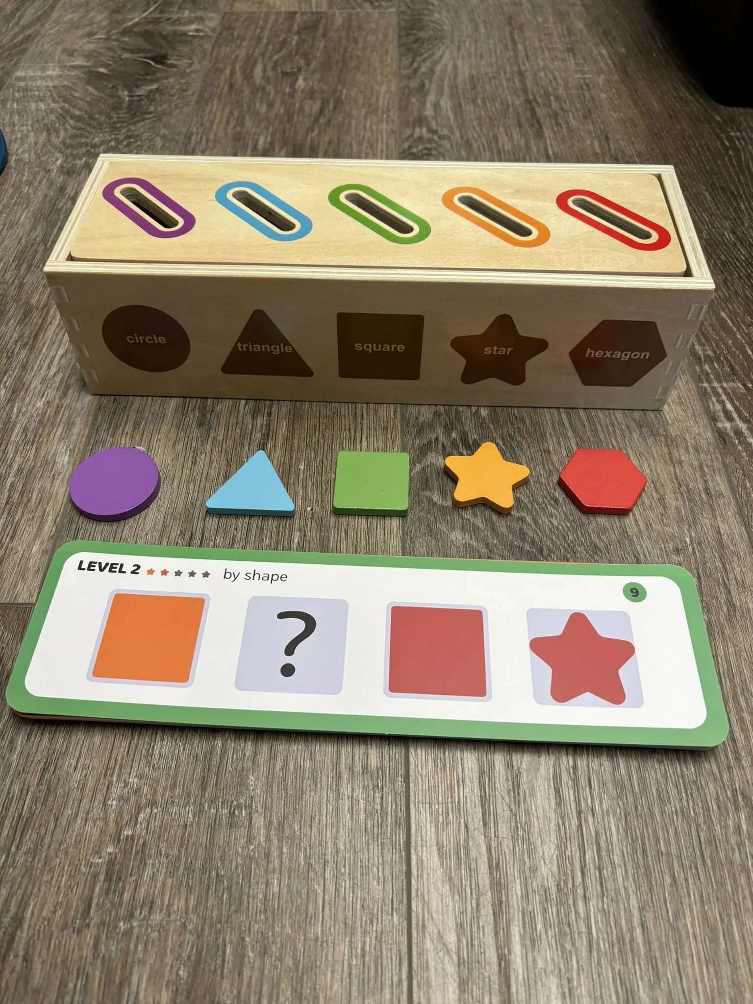 E11-Colour and Shape Sorting Learning Box