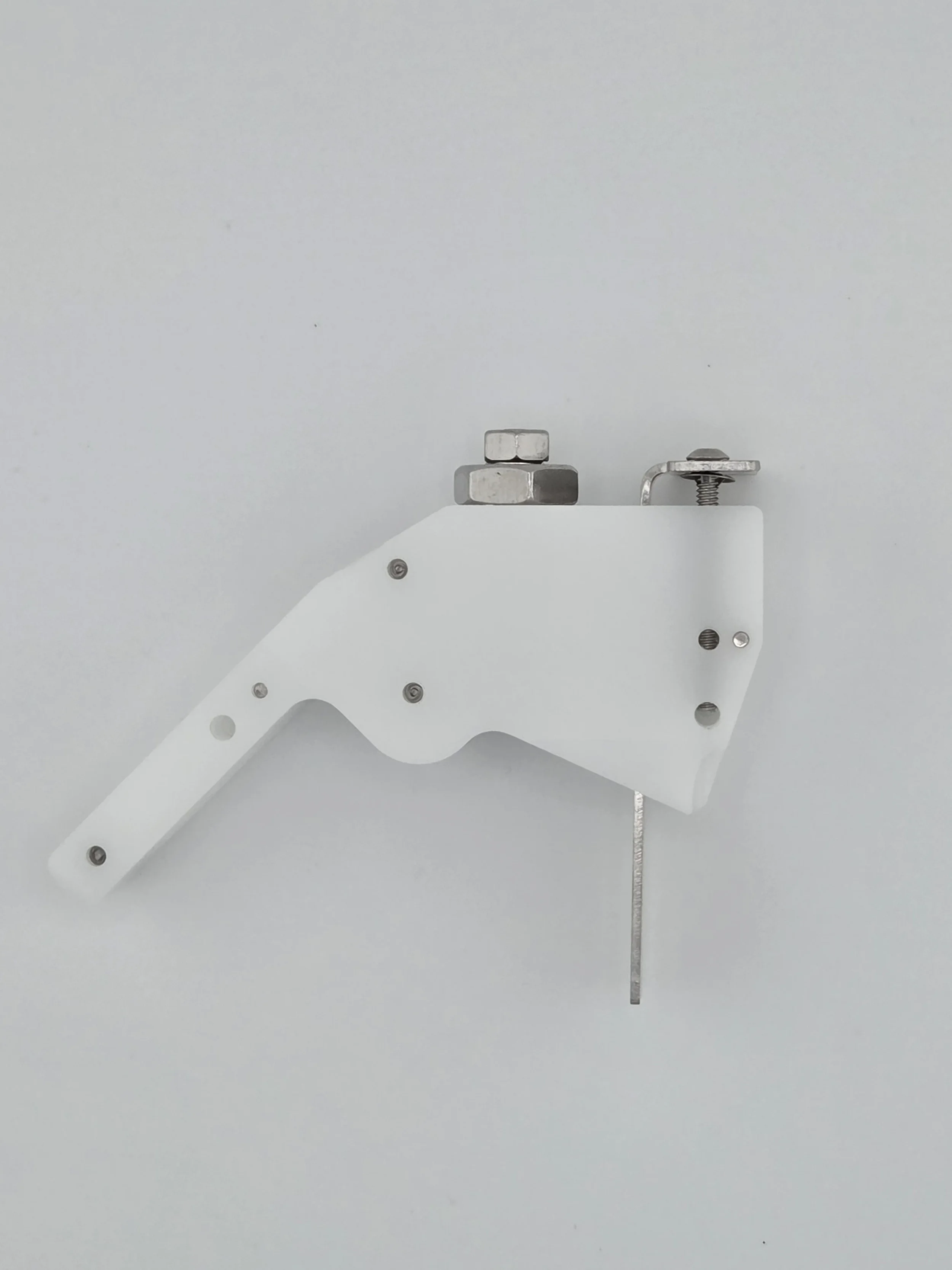 Wright-Out Hip Stem Extractor Guide Block (Side View 1)