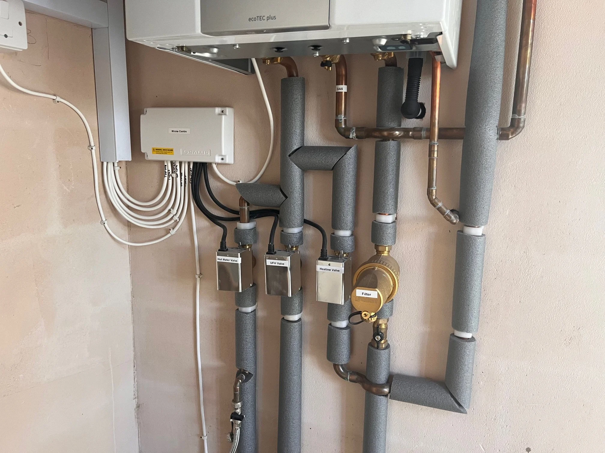 Boiler and cylinder installation in Bastead