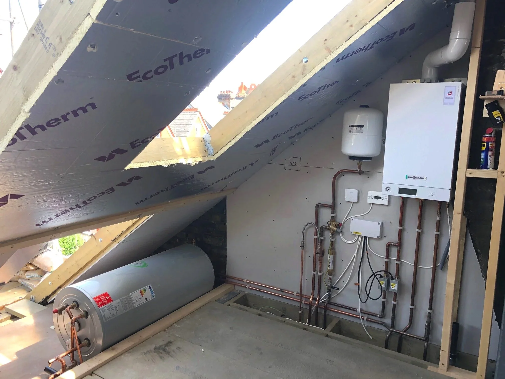 System Boiler and Unvented Cylinder in Epsom