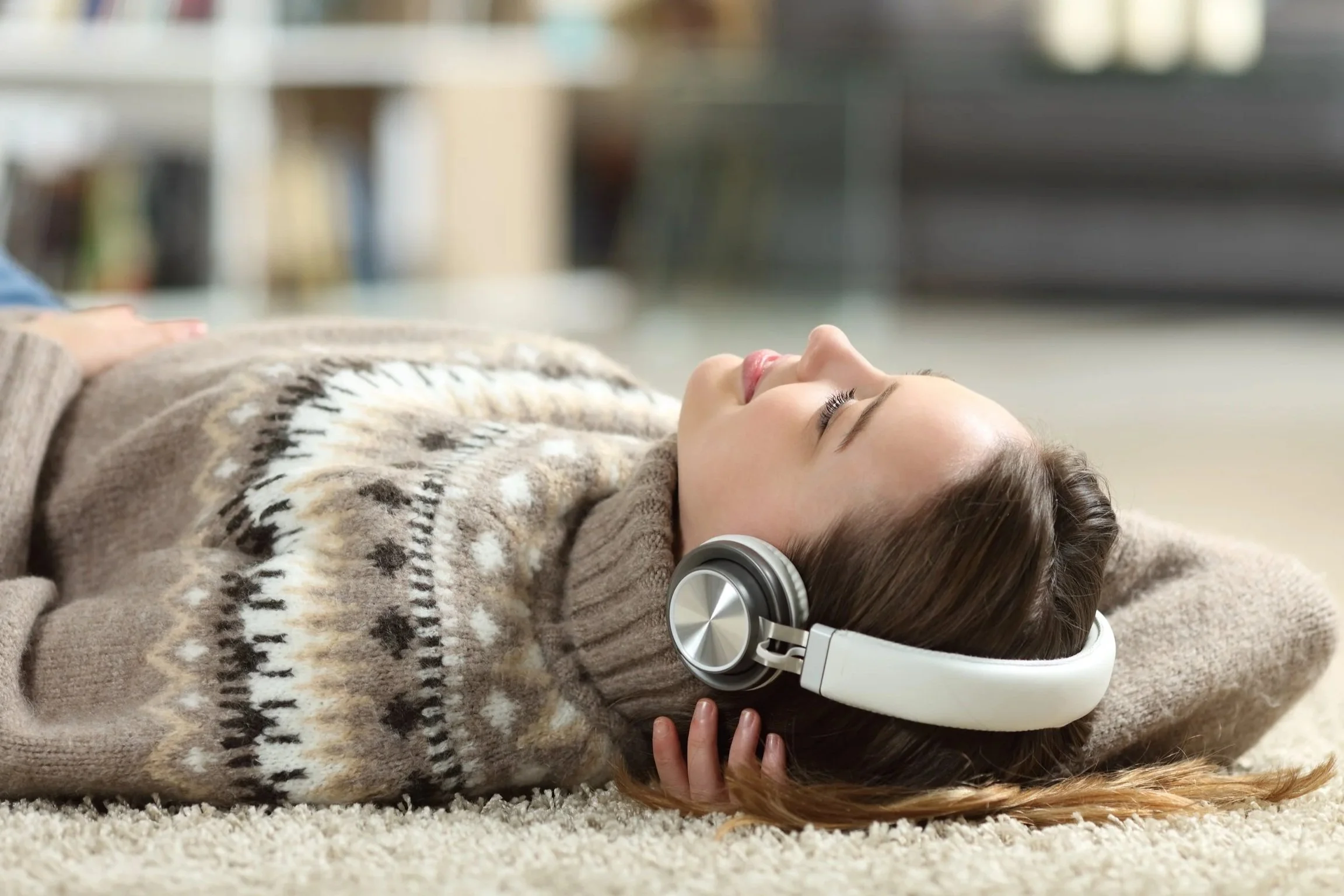 Lady relaxing on warm floor after boiler repair in Hampton Hill