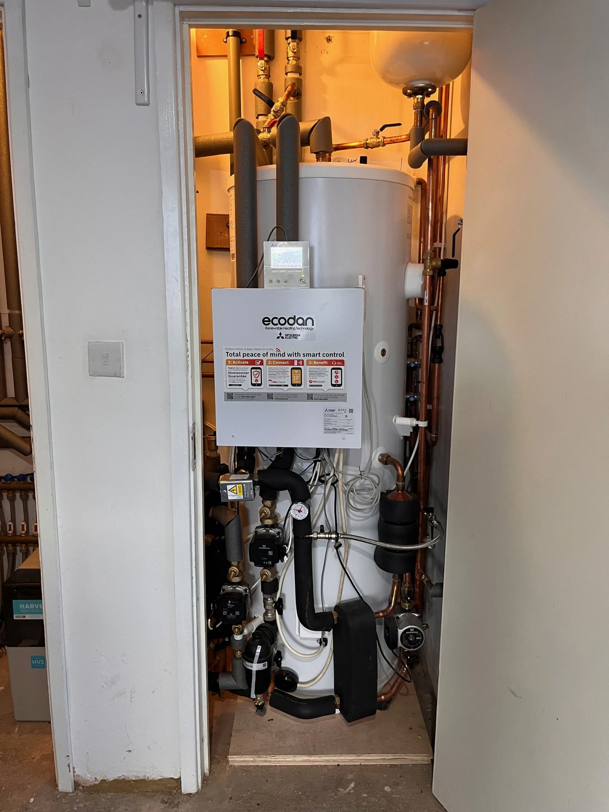 Air source heat pump installation Sutton