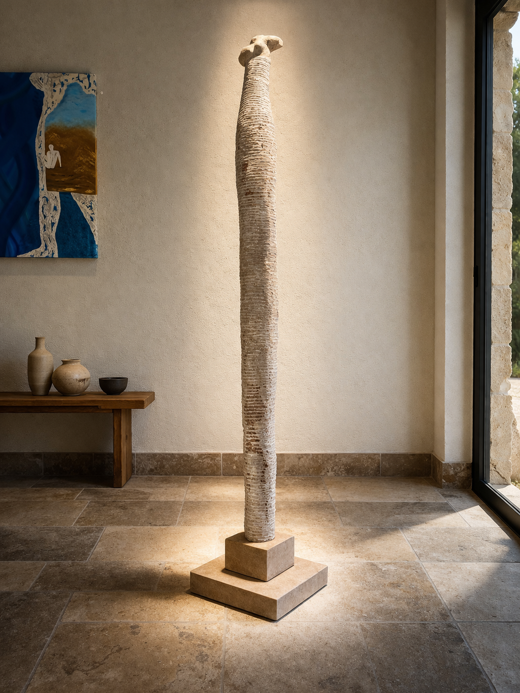 Sculpture calcaire bourguignon 