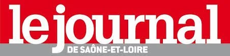 Logo du Journal de Saône-et-Loire accompagnant un article sur la sculptrice Florence Jarrige