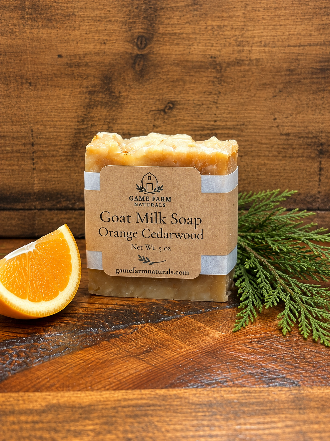 Orange Cedarwood Goat Milk Soap